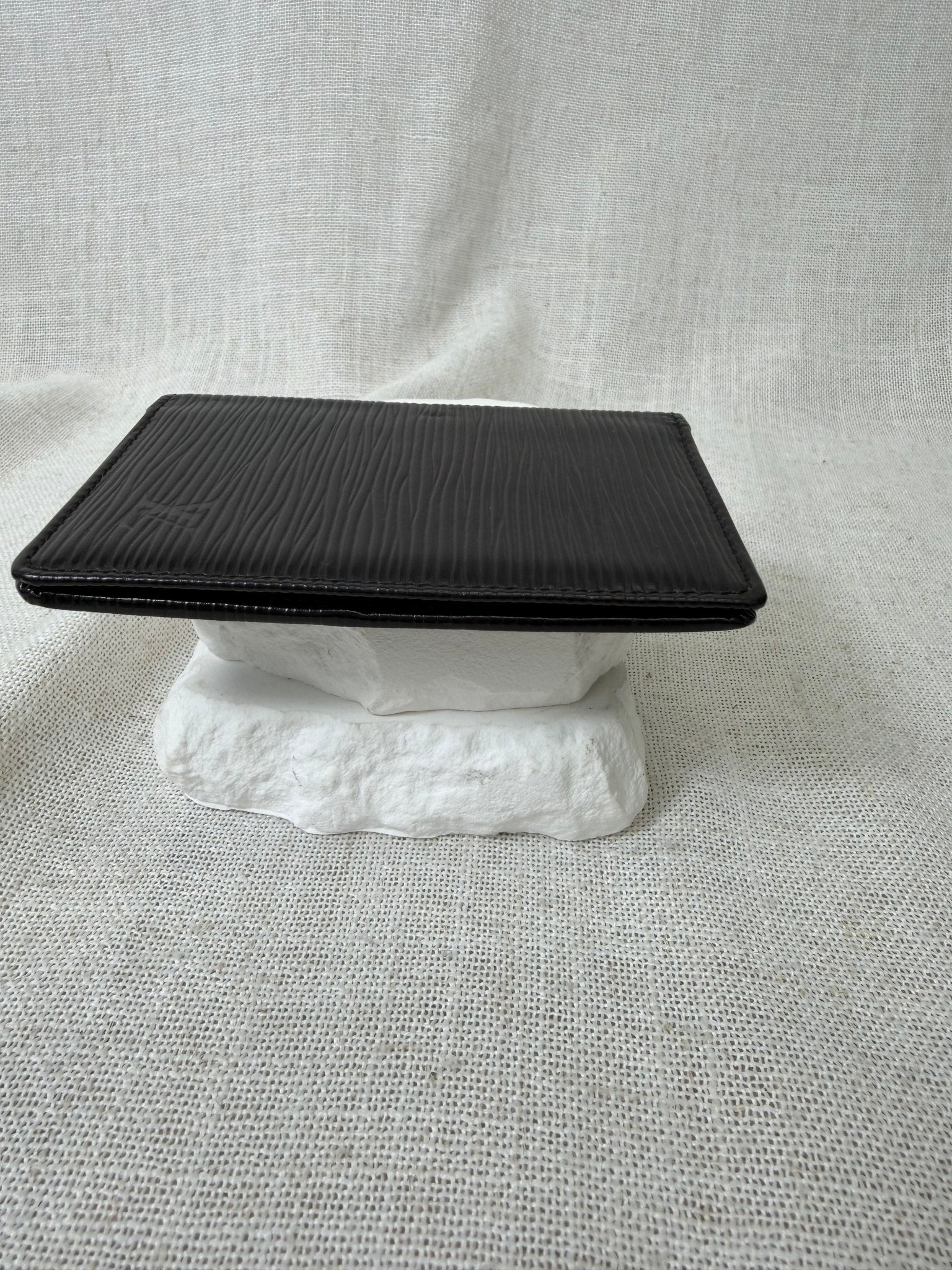 Louis Vuitton Black Epi Leather Card Case 