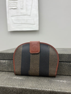 Fendi Pequin Coated Canvas