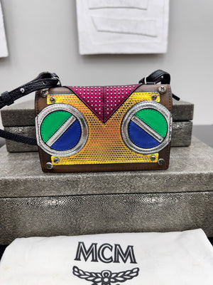 MCM Multicolor Roboter Series Crossbody Bag