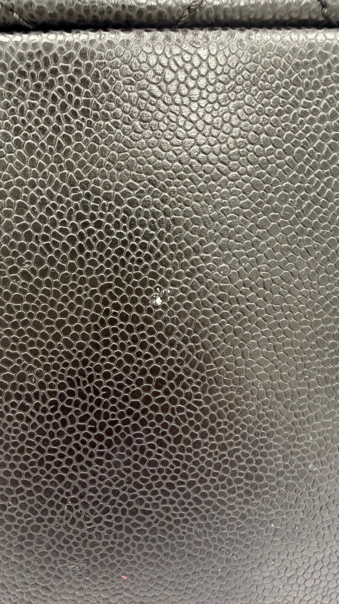 Chanel Black Caviar Leather Shopping Fever Tote 