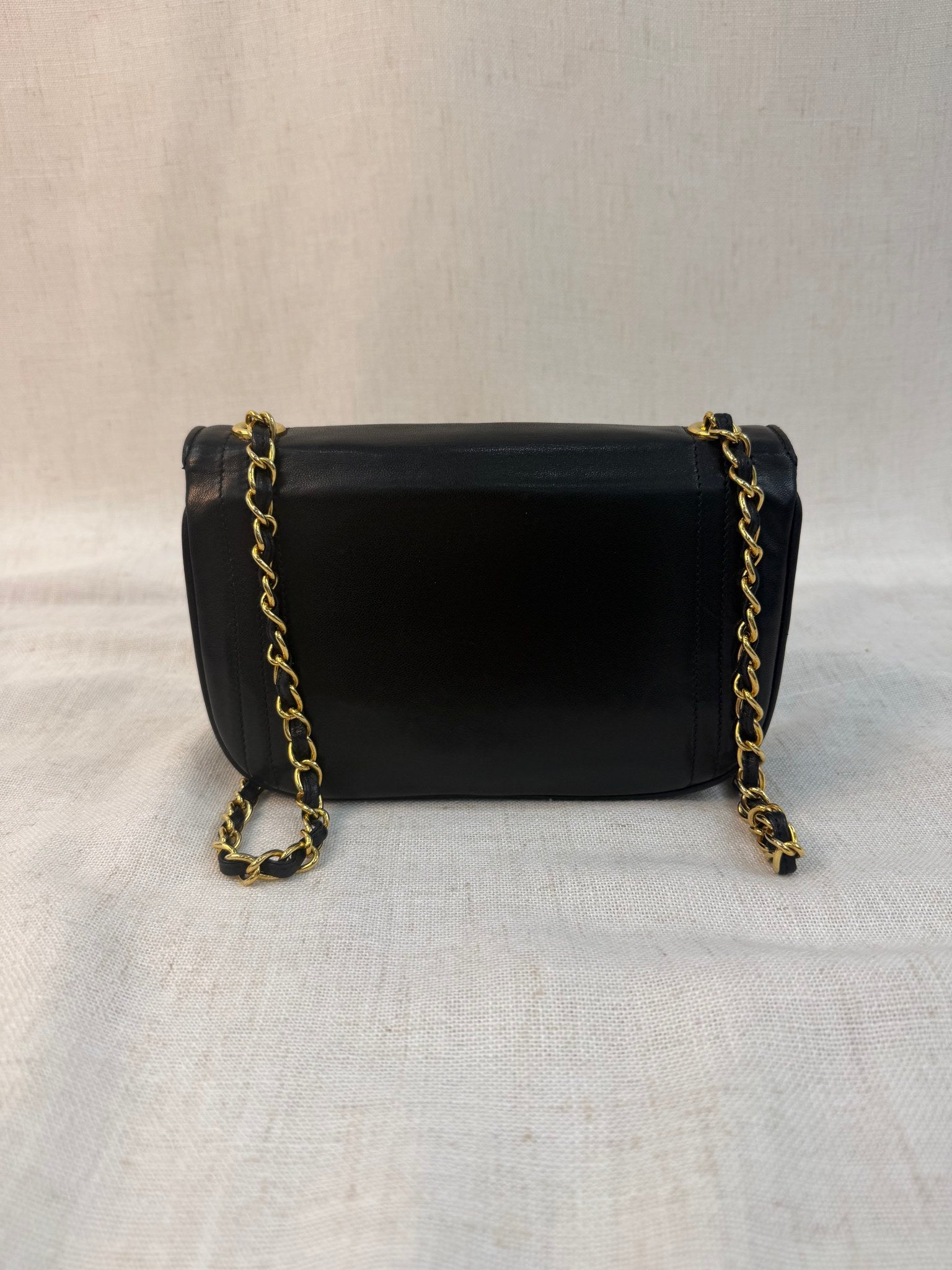 Chanel Black Lambskin Timeless CC Flap Bag