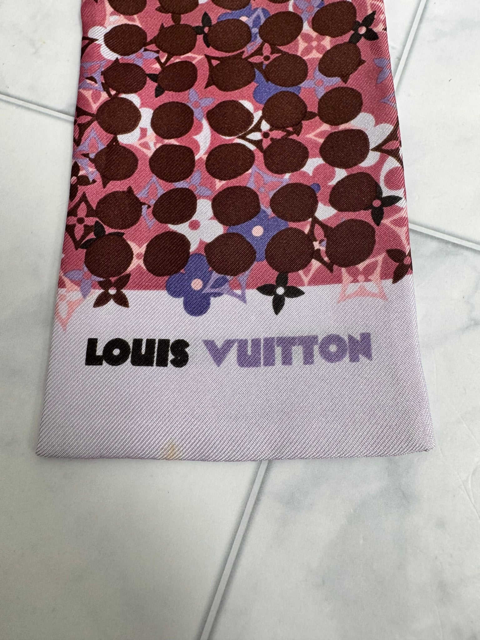 Louis Vuitton Pink And Purple Monogram Twilly
