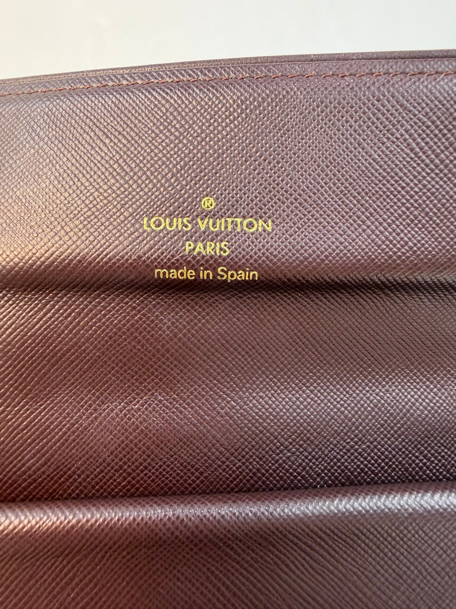 Louis Vuitton Burgundy Canvas Mini Lin Snap Wallet