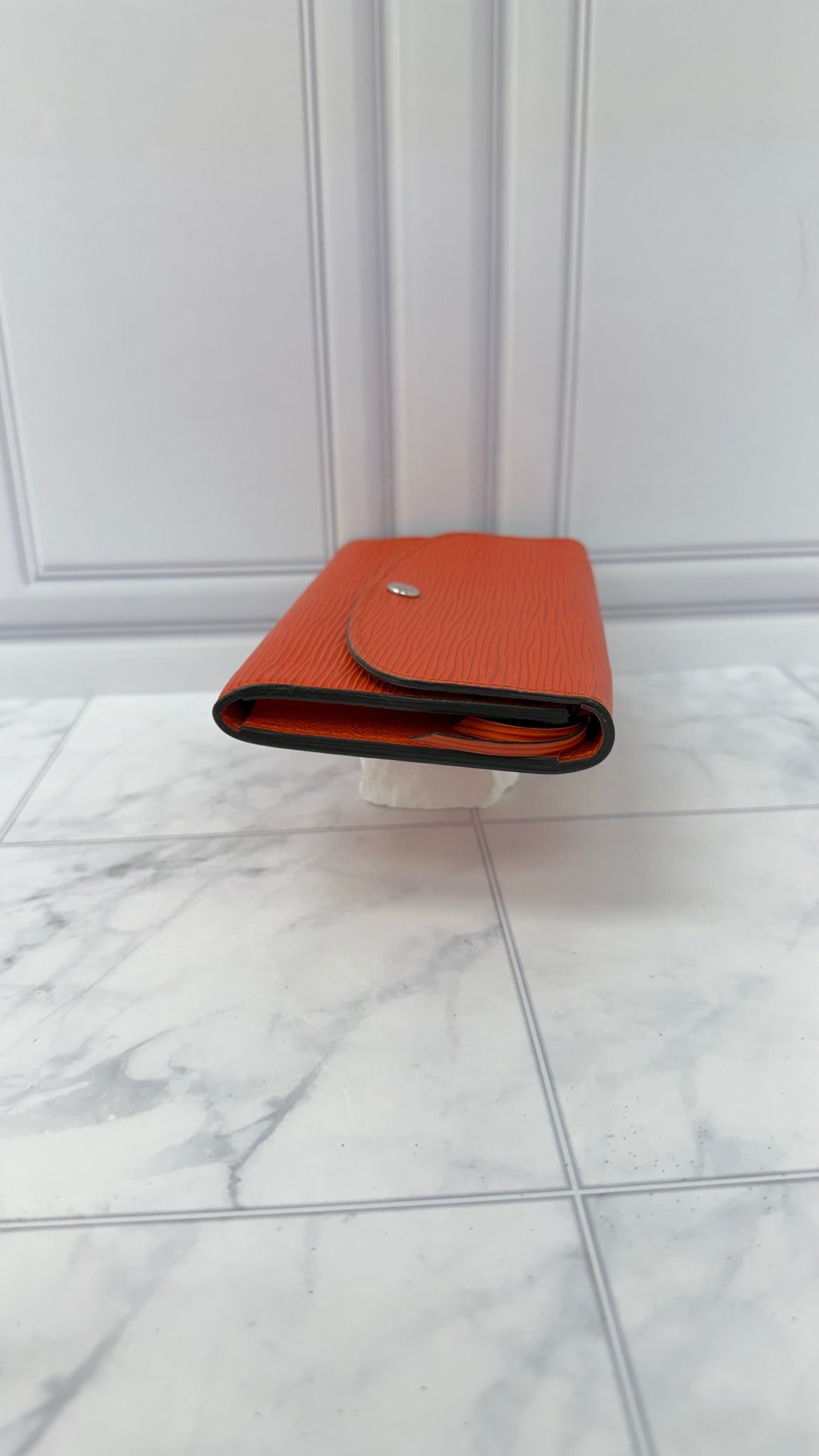 LIKE NEW - Louis Vuitton Orange Epi Leather Long Wallet 
