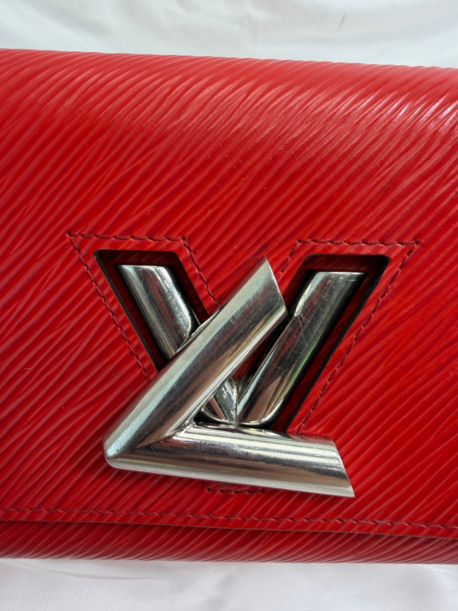 Louis Vuitton Red Epi Twist Wallet