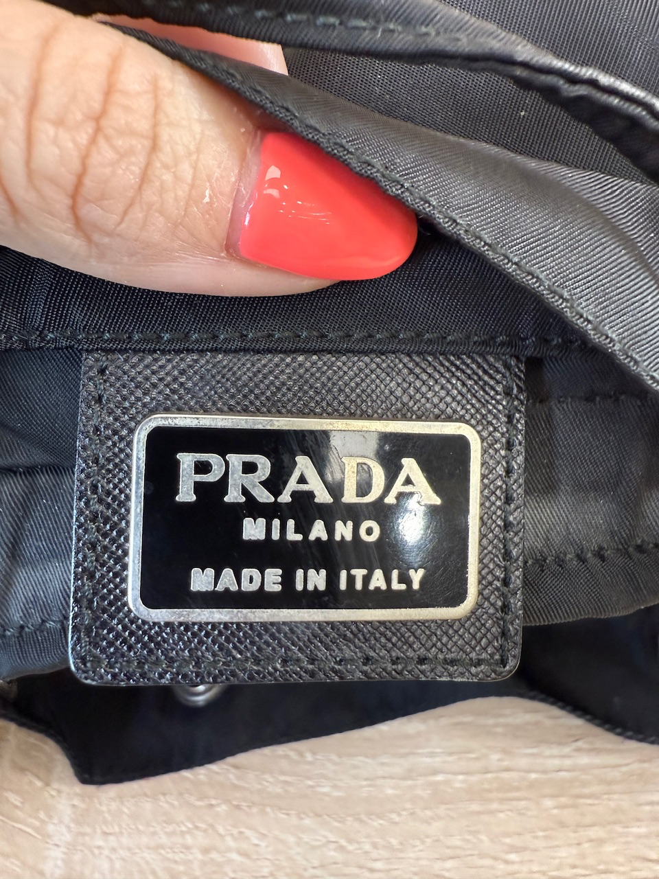 Prada Black Nylon Backpack