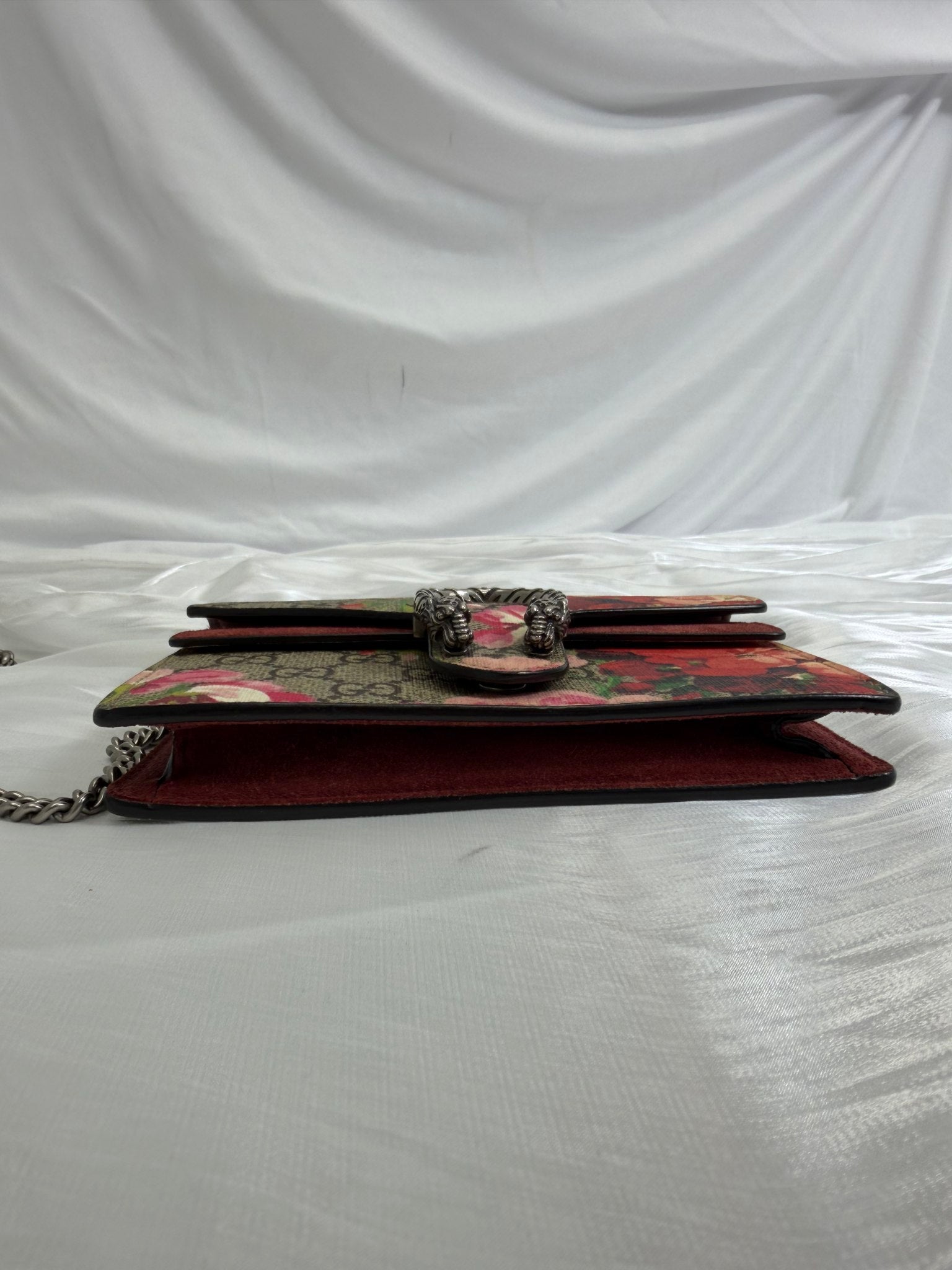 Gucci GG Supreme Pink Blooms Super Mini Dionysus Bag