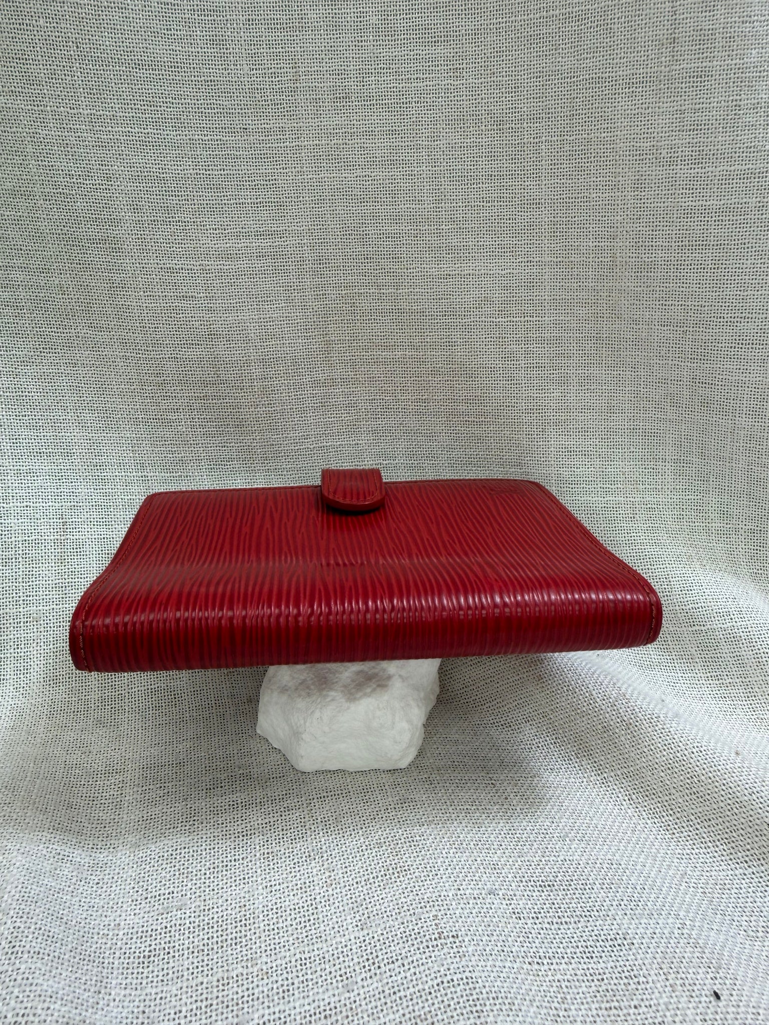 Louis Vuitton Red Epi Leather Passport Agenda Cover 