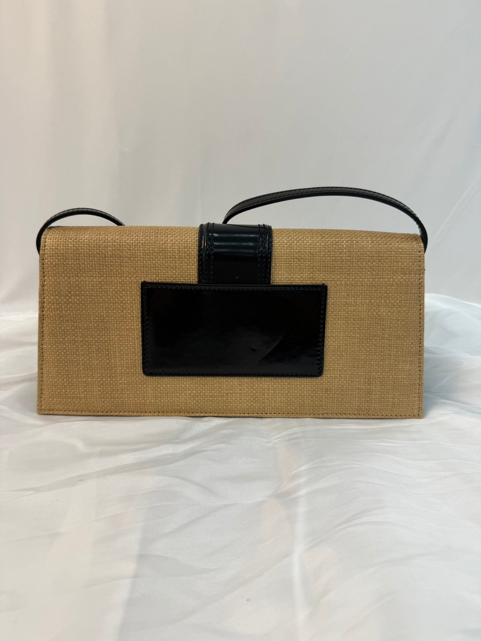 LIKE NEW- Jacquemus Raffia Le Grand Bambino Shoulder Bag