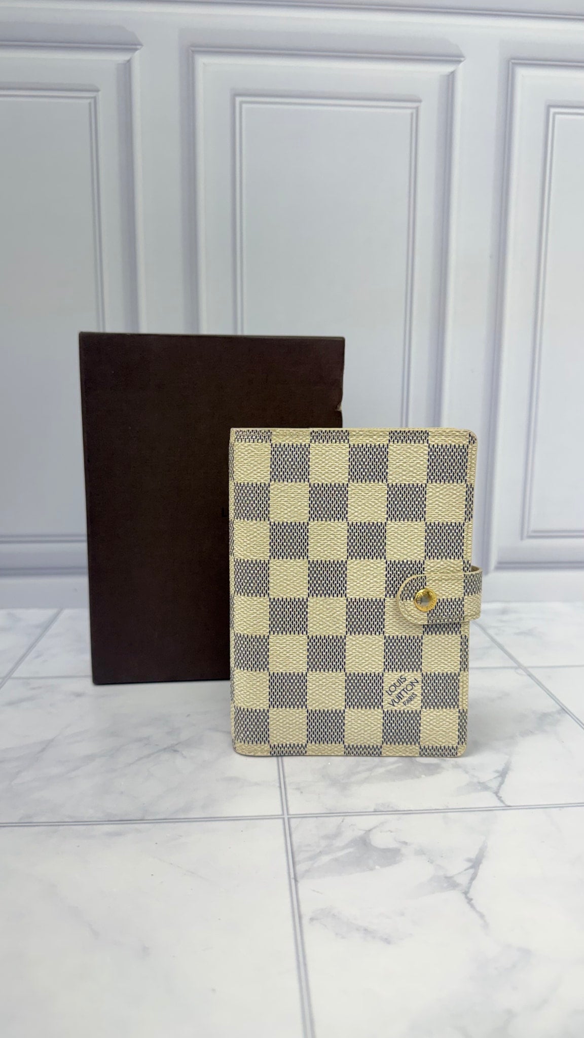 Louis Vuitton Damier Azur Passport Agenda PM Cover 