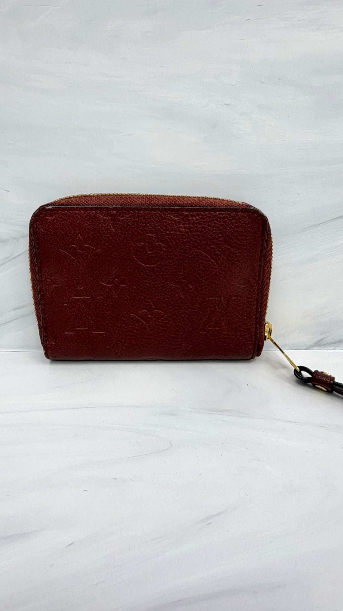 Louis Vuitton Burgundy Empreinte Compact Zippy wallet