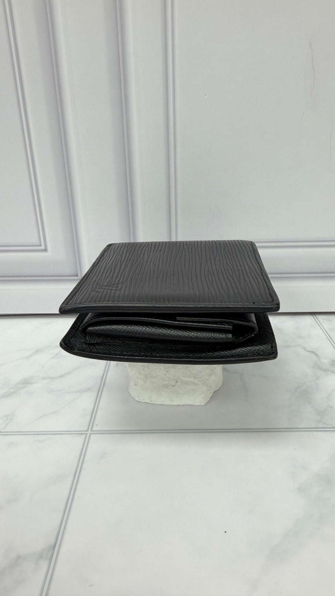 Louis Vuitton Black Epi Leather Bifold Wallet 