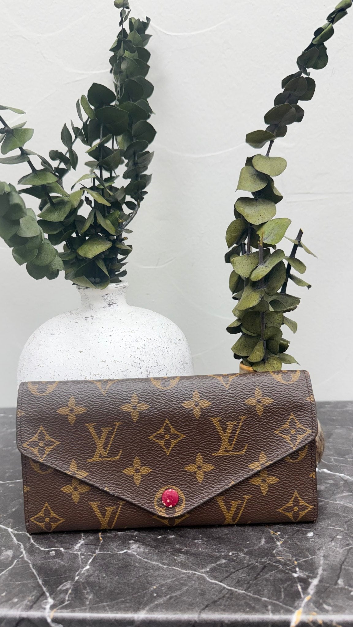 Louis Vuitton Monogram Red Josephine Wallet