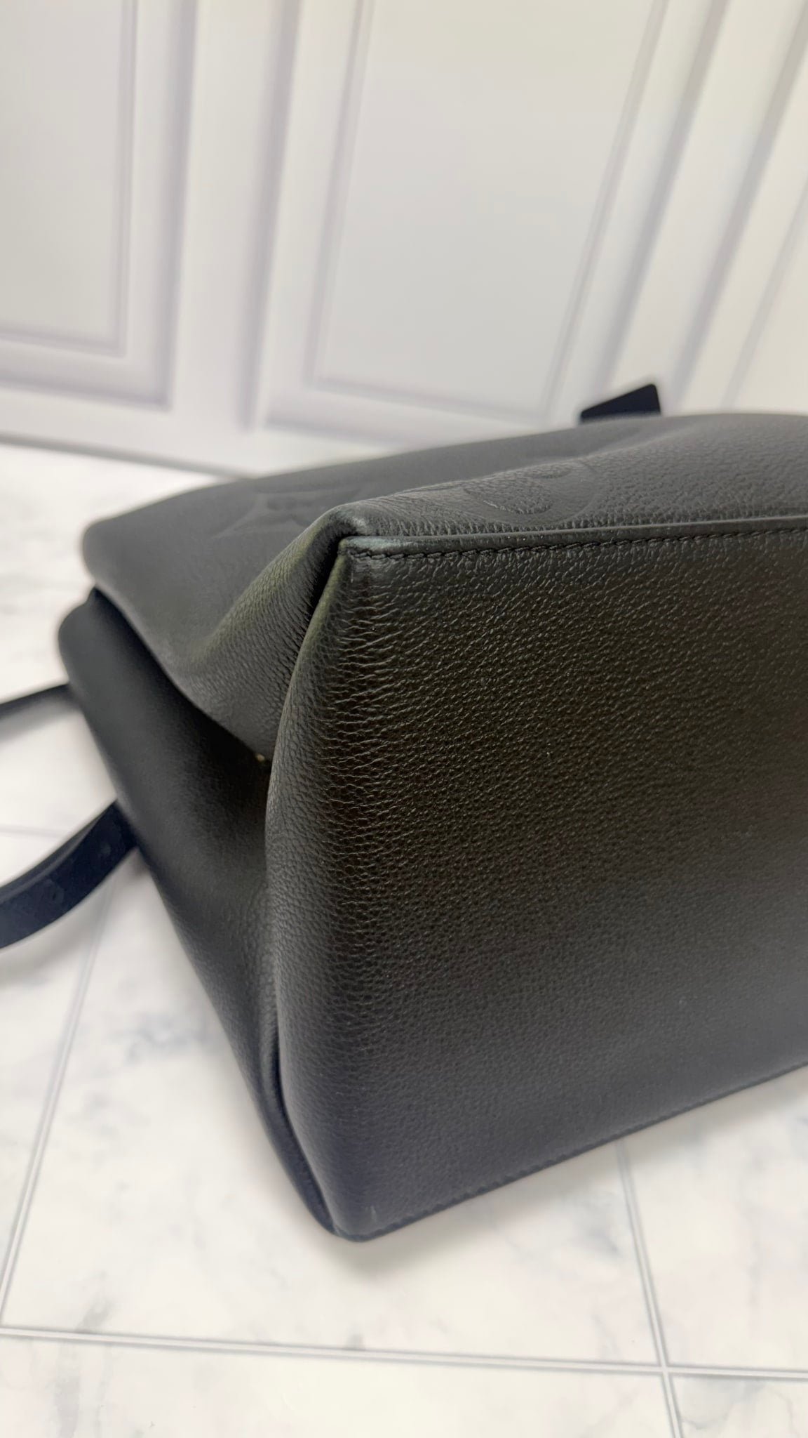 Louis Vuitton Black Monogram Empreinte Leather Grand Palais 2Way Bag 