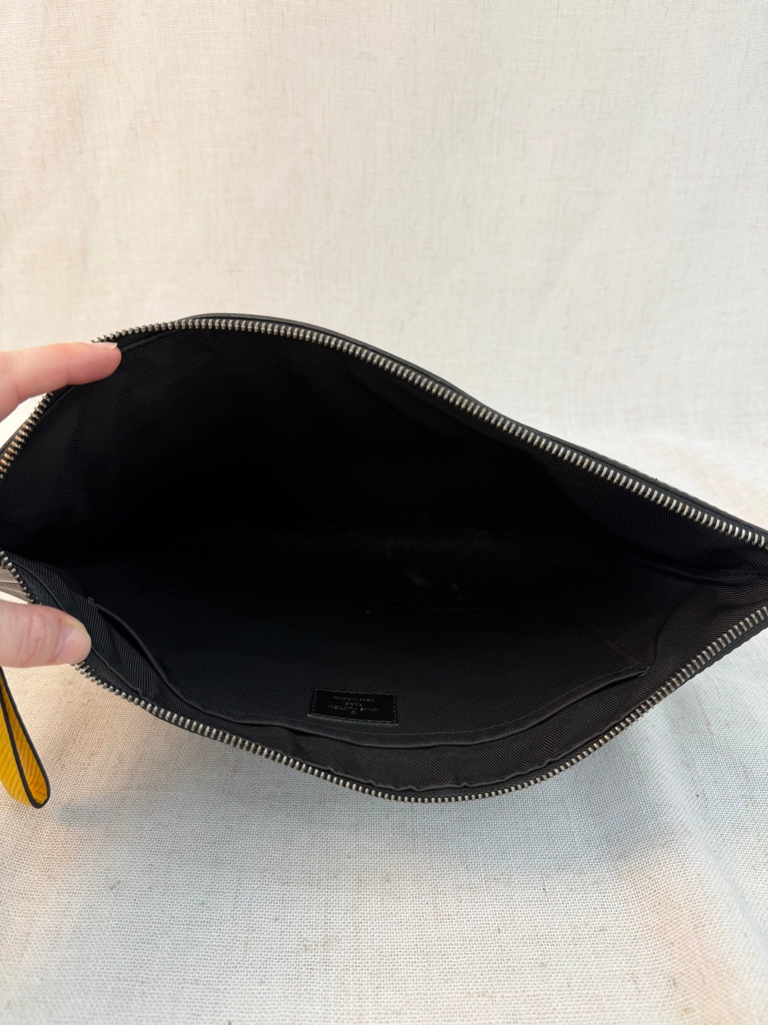 Louis Vuitton Monogram Eclipse Gaston Label GM Pochette