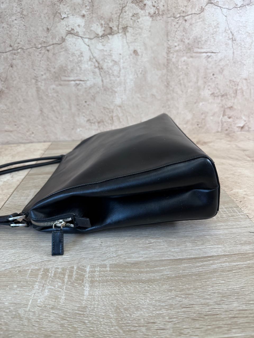 Prada Black Leather Shoulder Bag