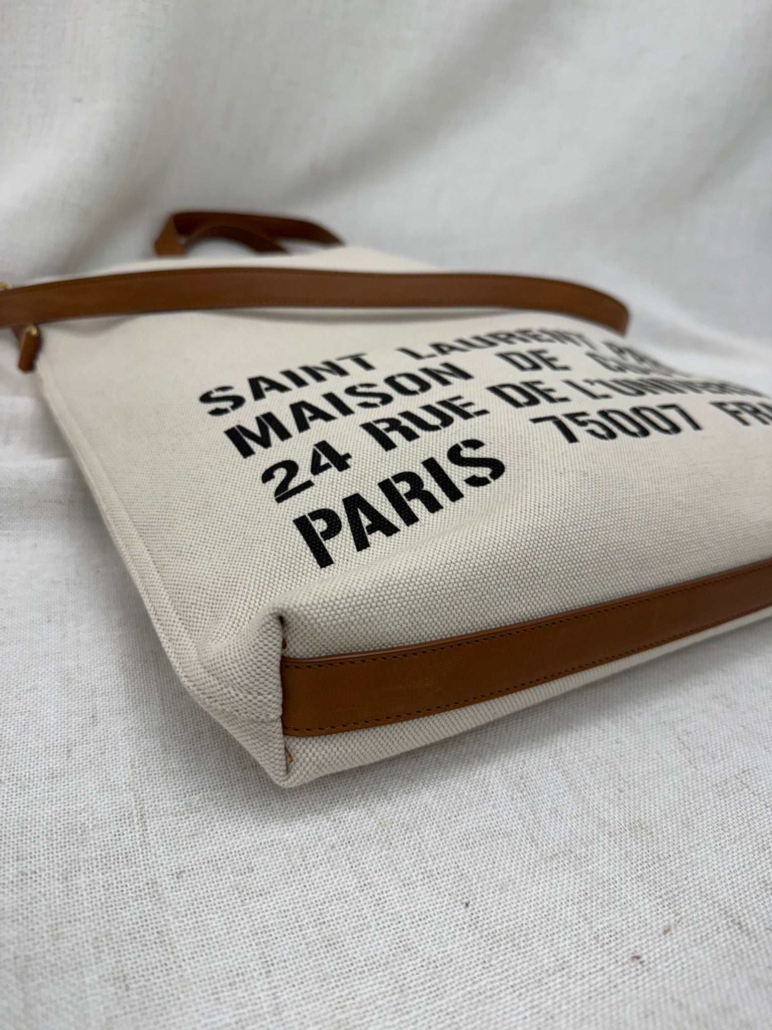 Saint Laurent YSL Canvas Universite Tote Bag