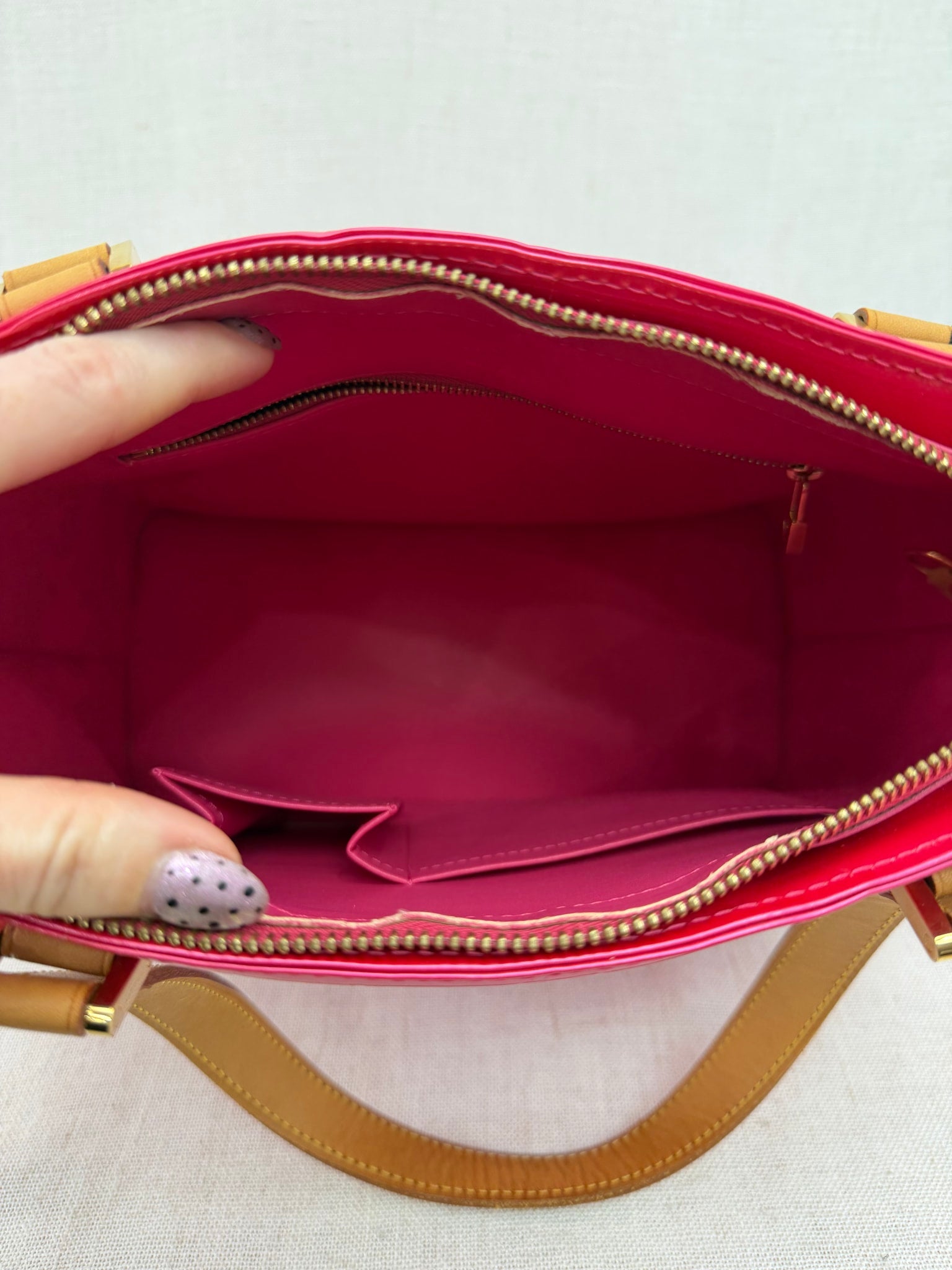 Louis Vuitton Pink Vernis Houston Tote