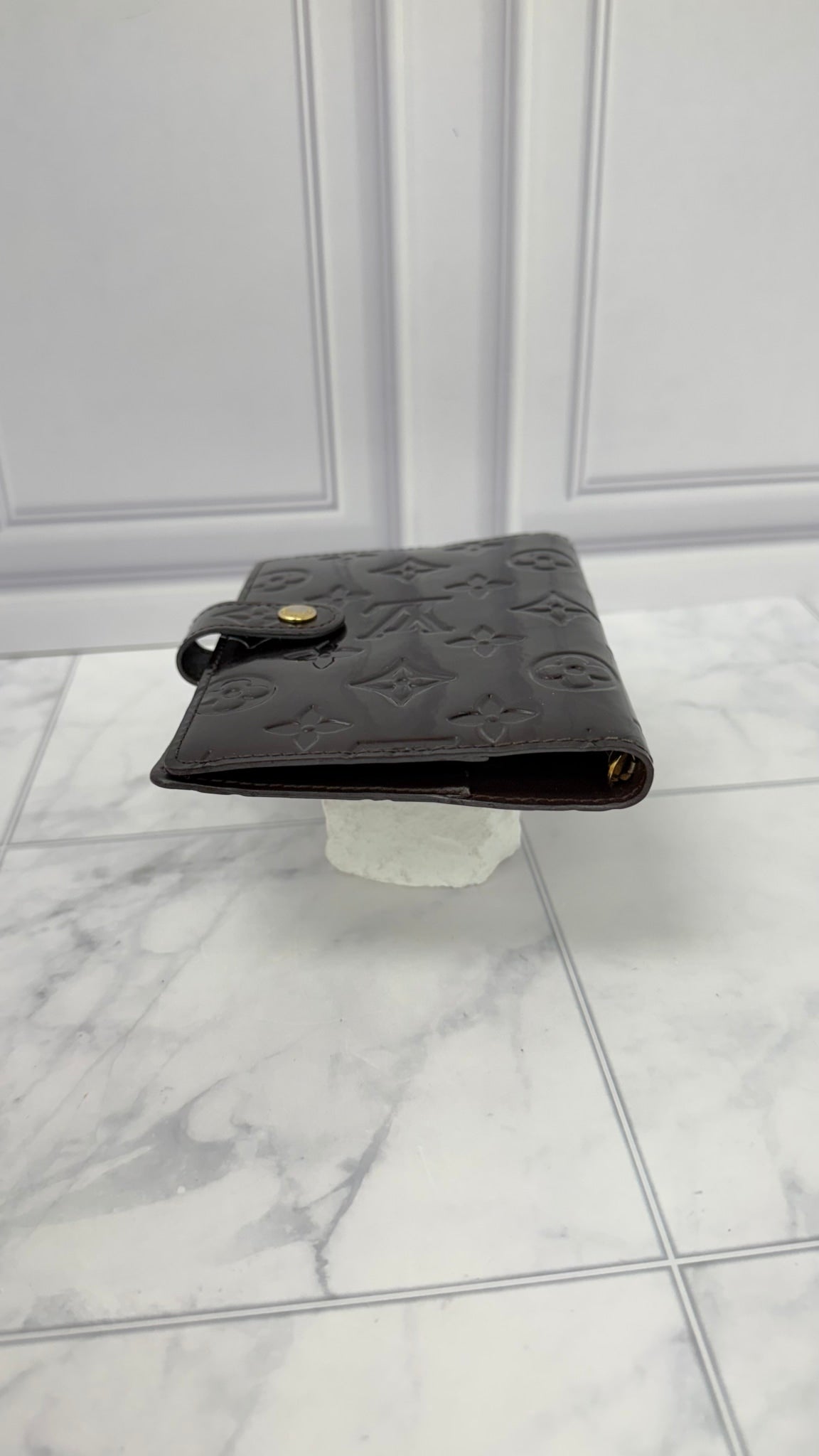 Louis Vuitton Amarante Vernis Leather Passport Agenda Cover PM 