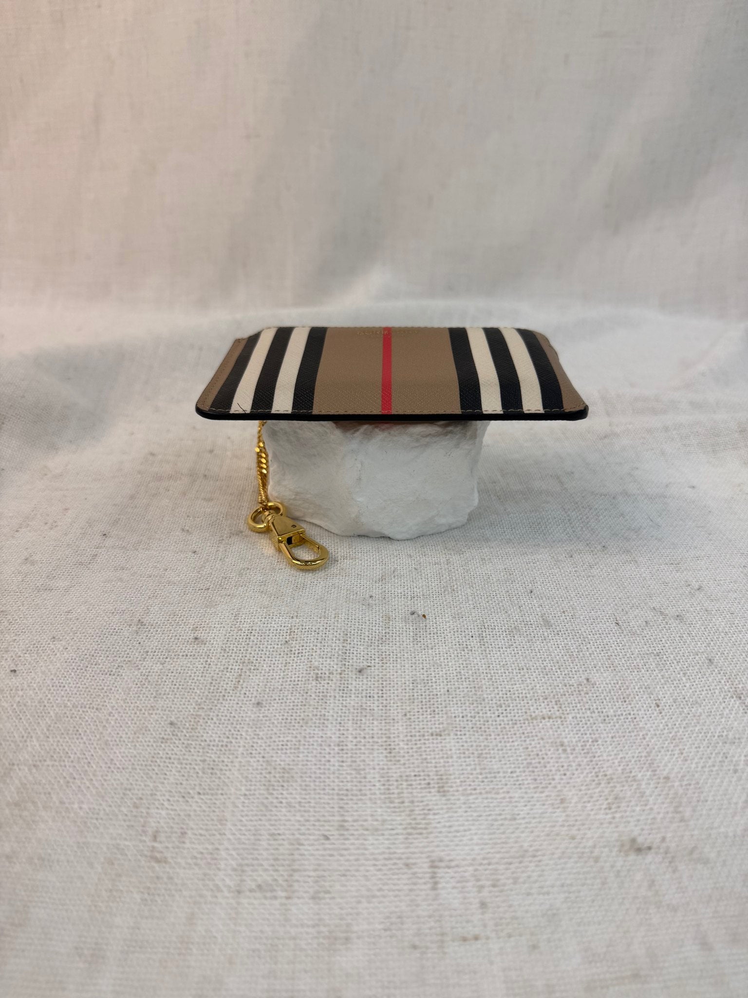 Burberry Brown Coated Canvas Kellbrook Icon Zip Coin Case