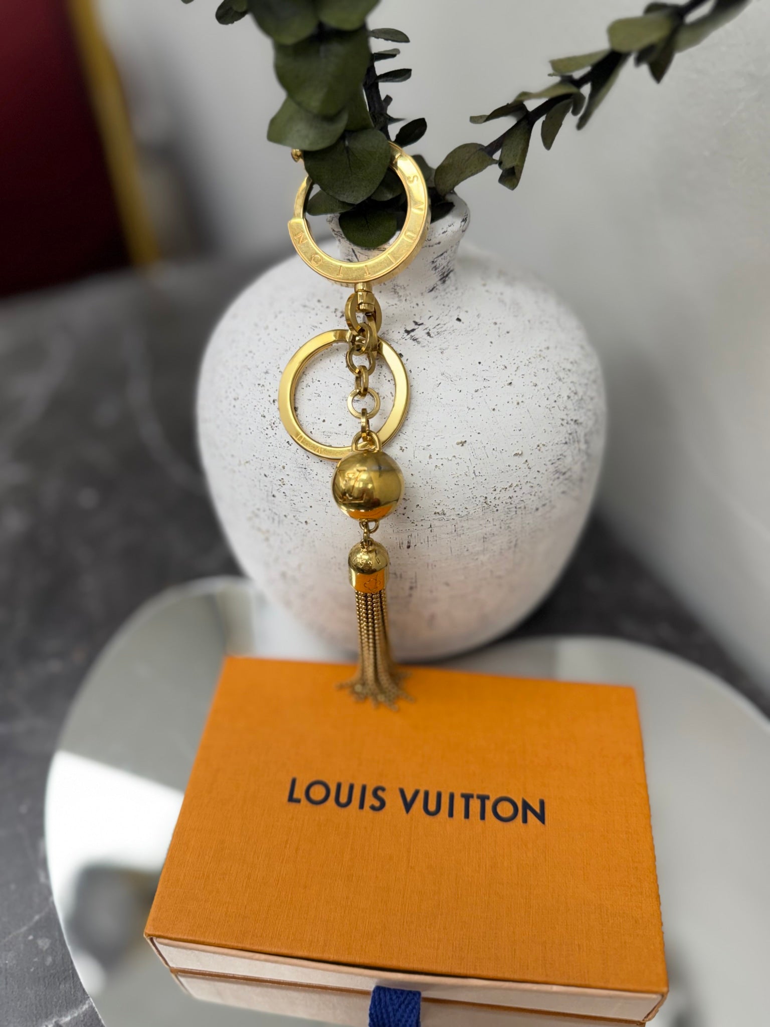 Louis Vuitton Tassel Gold Tone Key Charm