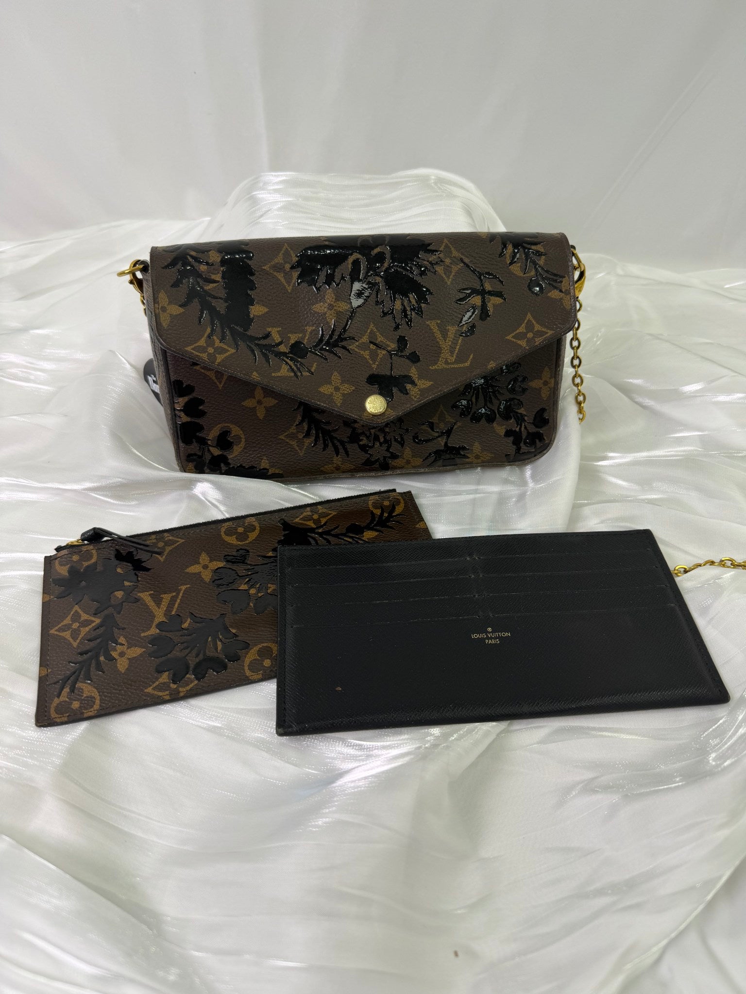Louis Vuitton Monogram Blossom Noir Felicie Bag