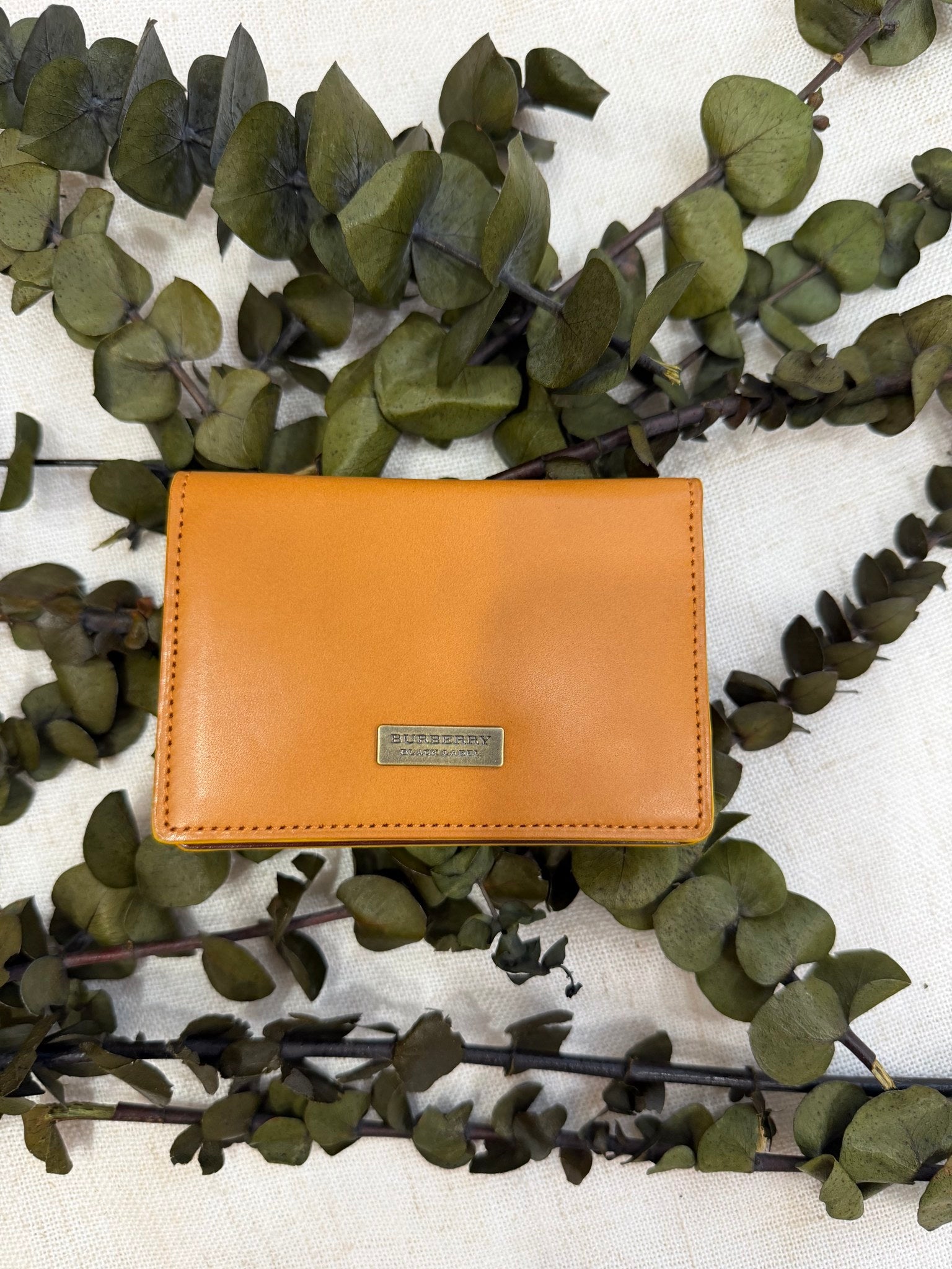 Burberry Mustard Leather Card Case