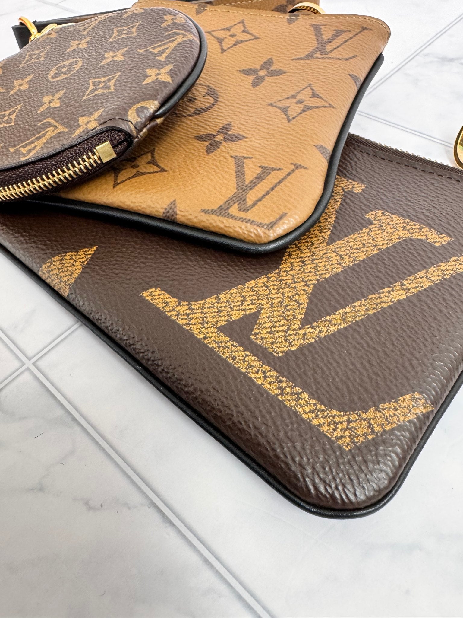 Louis Vuitton Reverse Monogram Pochette Trio Set