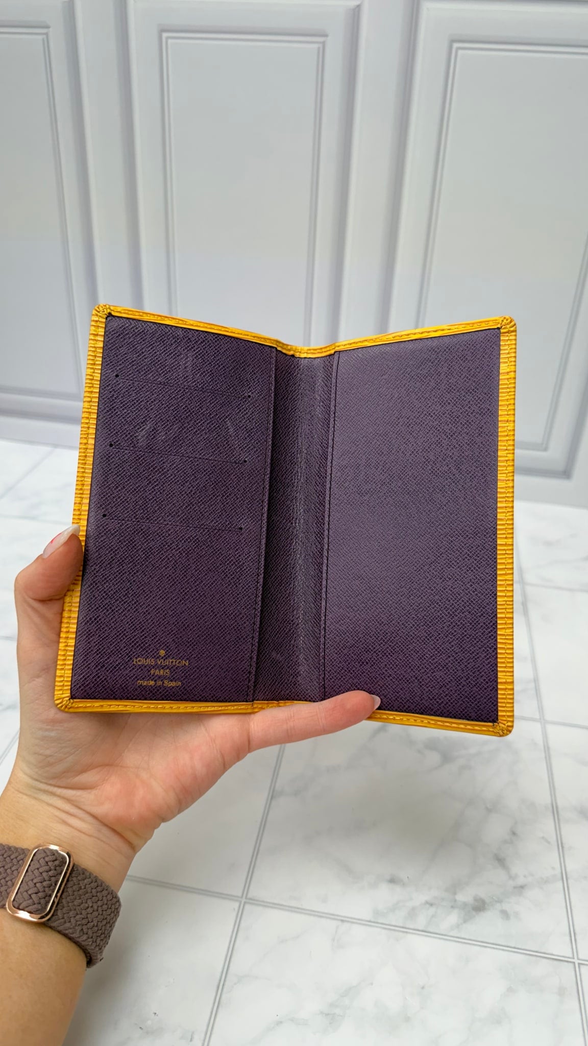 Louis Vuitton Yellow Epi Long Wallet