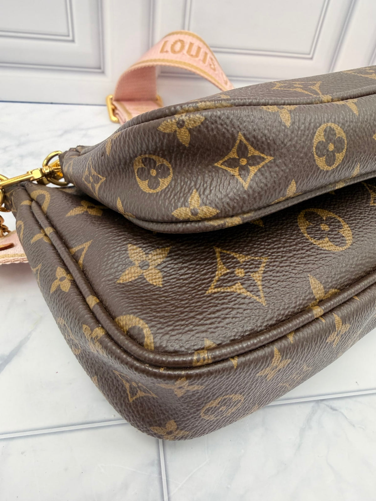 Louis Vuitton Monogram Multi Pochette Accessories Rose Clair Crossbody