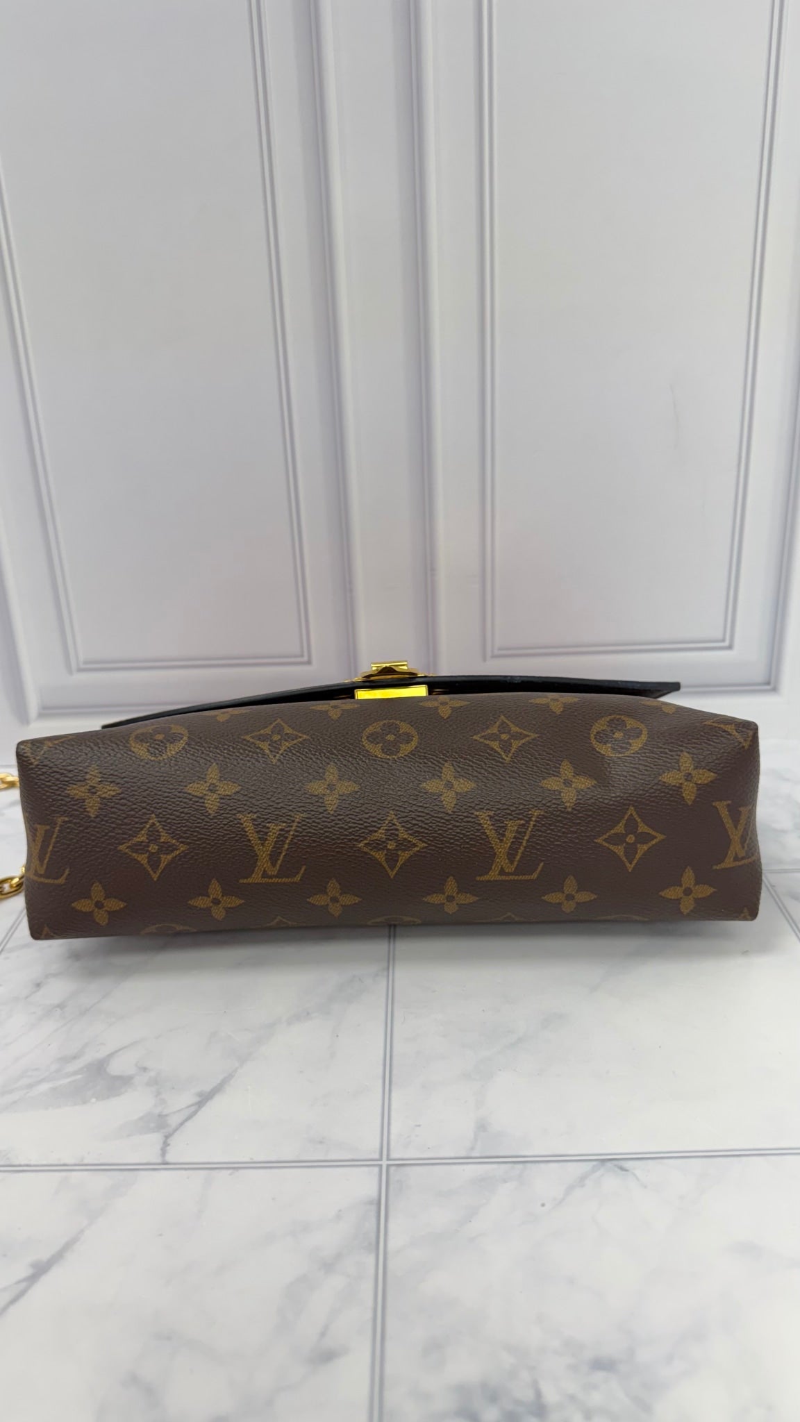 LIKE NEW - Louis Vuitton Red Monogram Saint Placide Chain Shoulder  