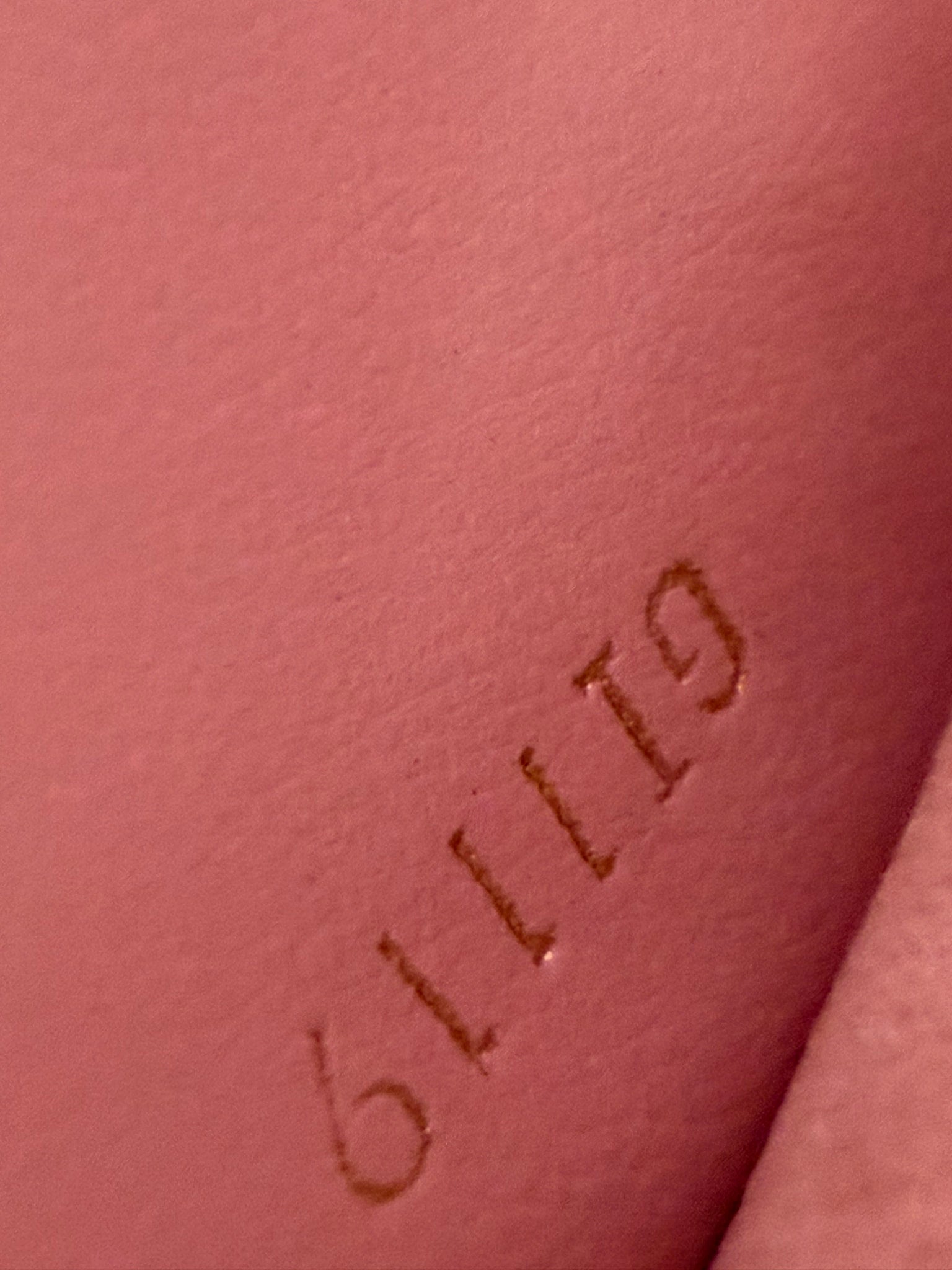  Louis Vuitton Red Monogram Giant Double Zip Pochette