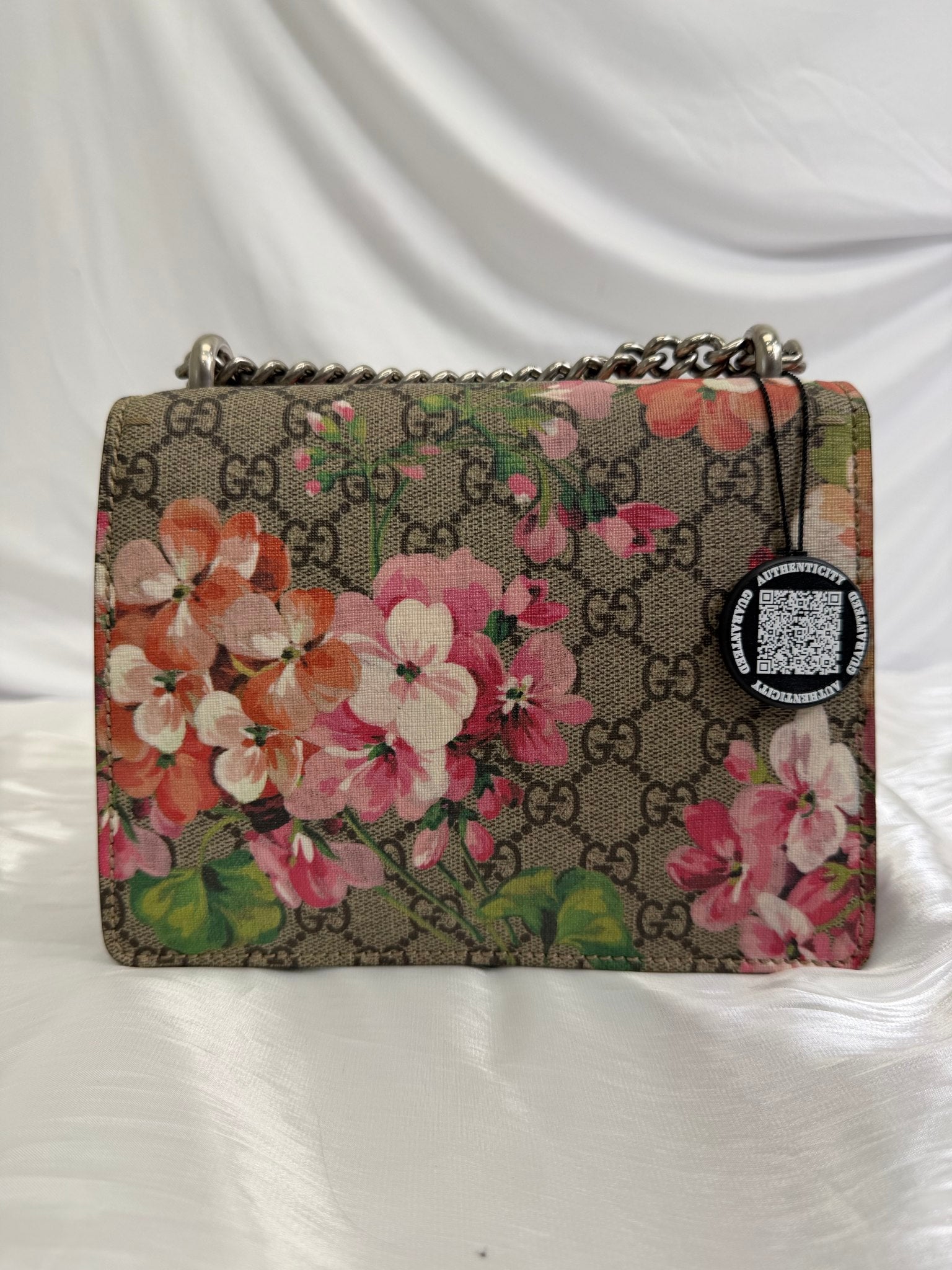 Gucci GG Supreme Pink Blooms Mini Dionysus Bag