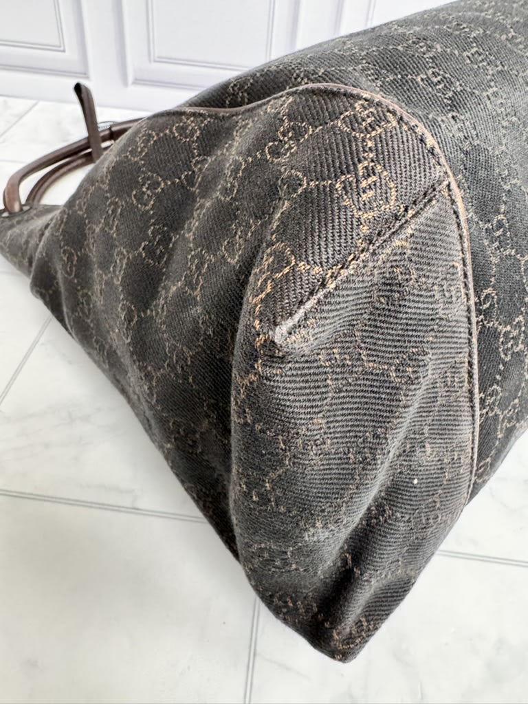 Gucci Brown GG Monogram Canvas Shoulder Bag