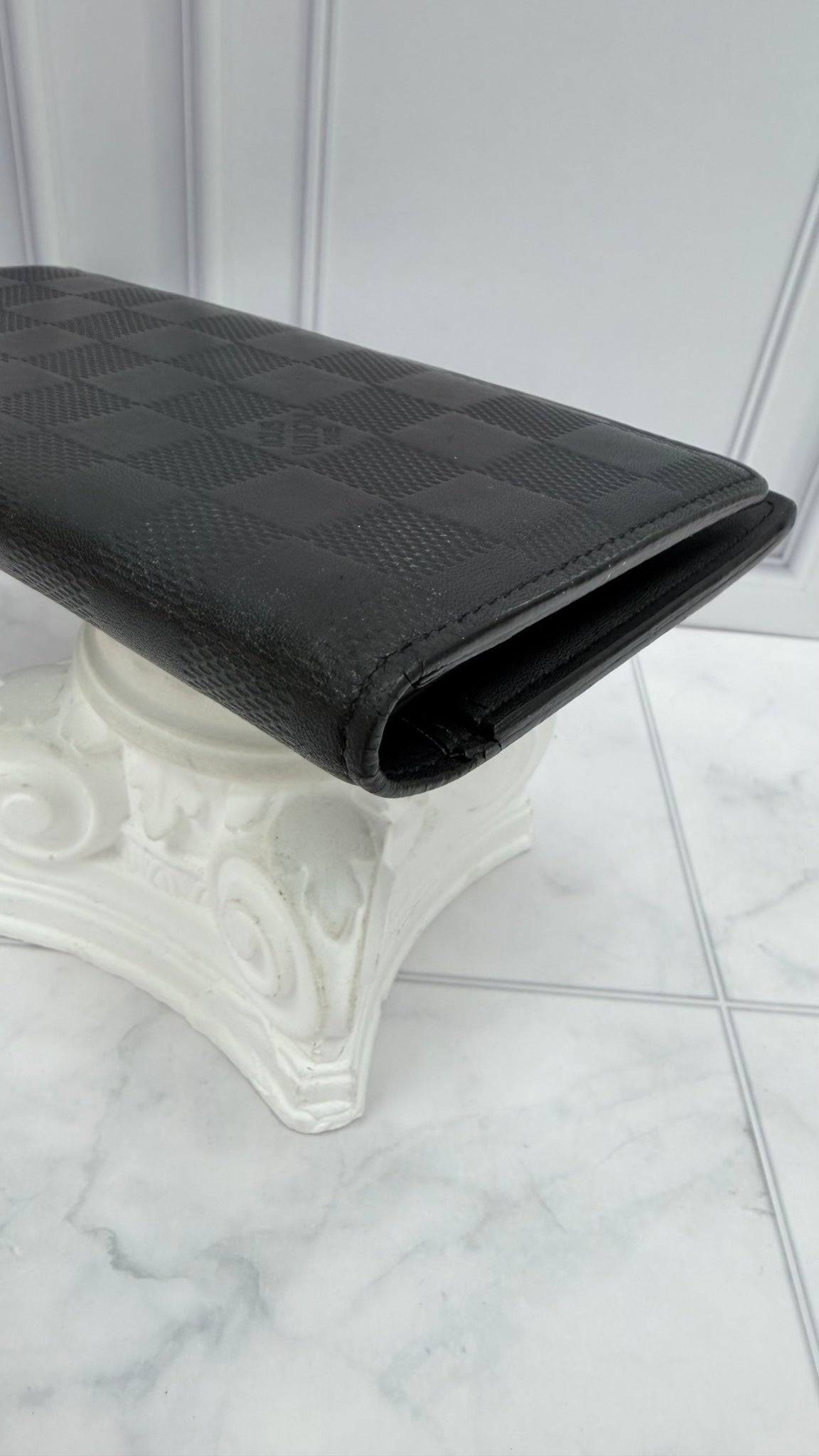 Louis Vuitton Black Damier Infini Brazza Wallet