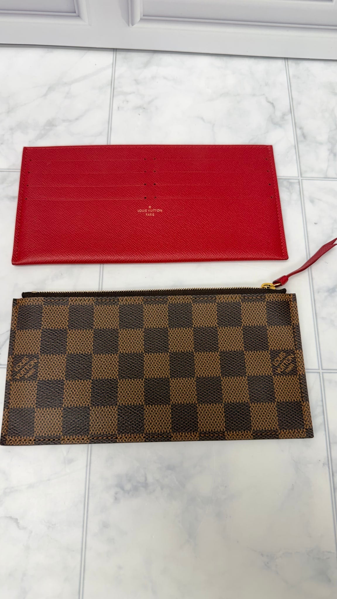 Louis Vuitton Damier Ebene Pouchette Felicie Crossbody Bag 