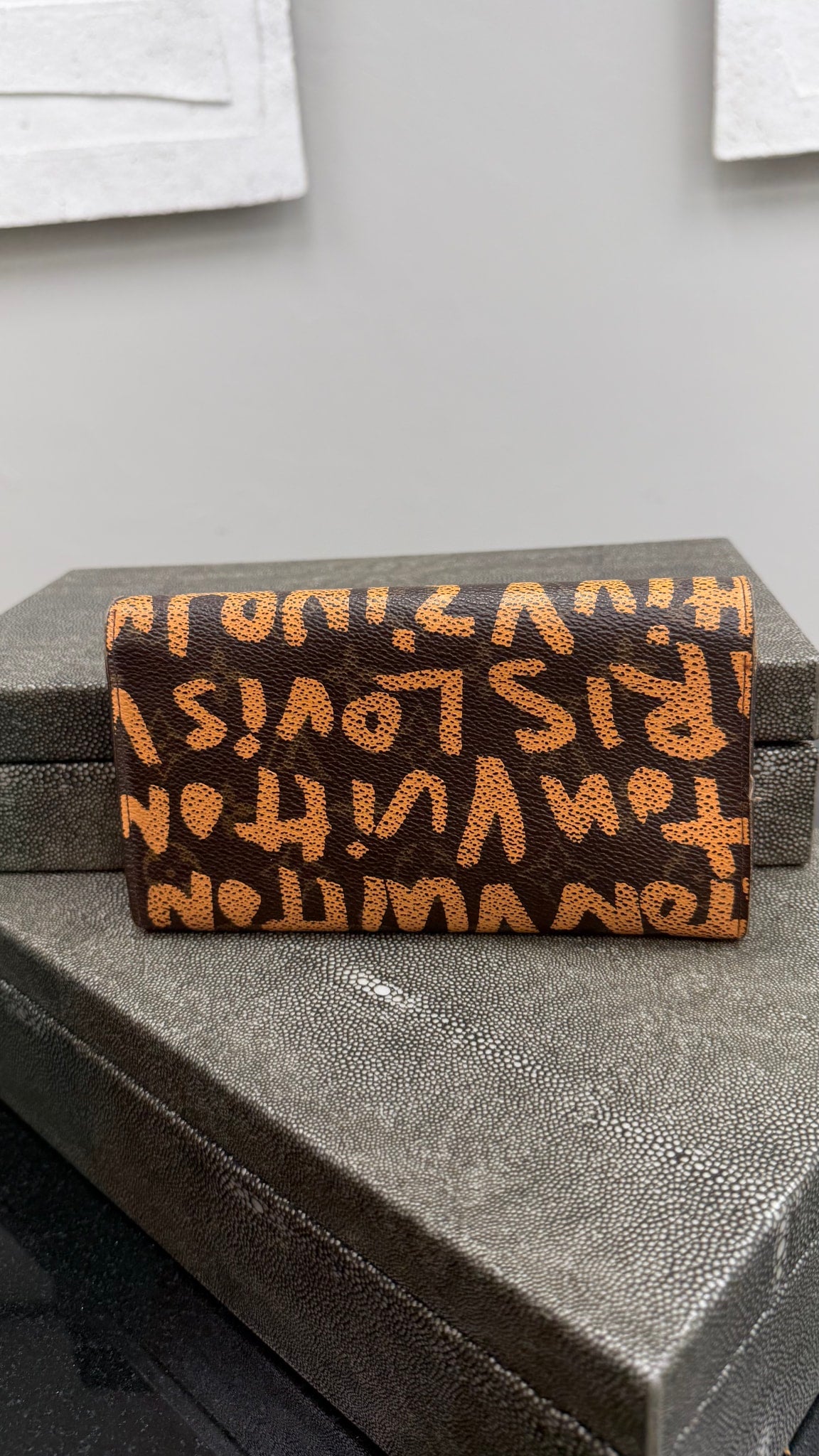 Louis Vuitton x Stephen Sprouse Monogram & Peach Graffiti Sarah Wallet