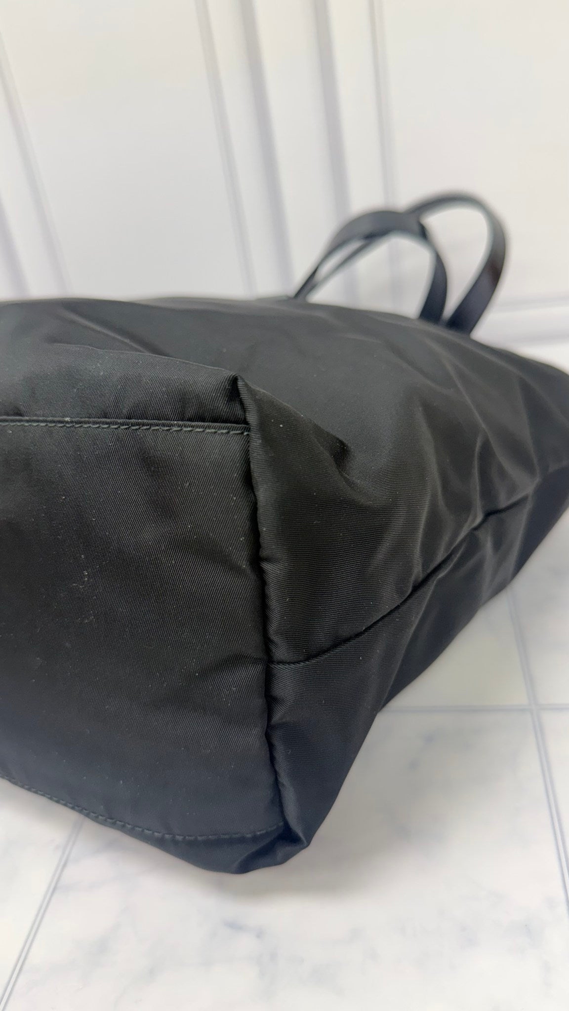 Prada Black Nylon Tote Bag