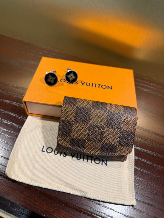 Louis Vuitton Damier Ebene Cuff Links