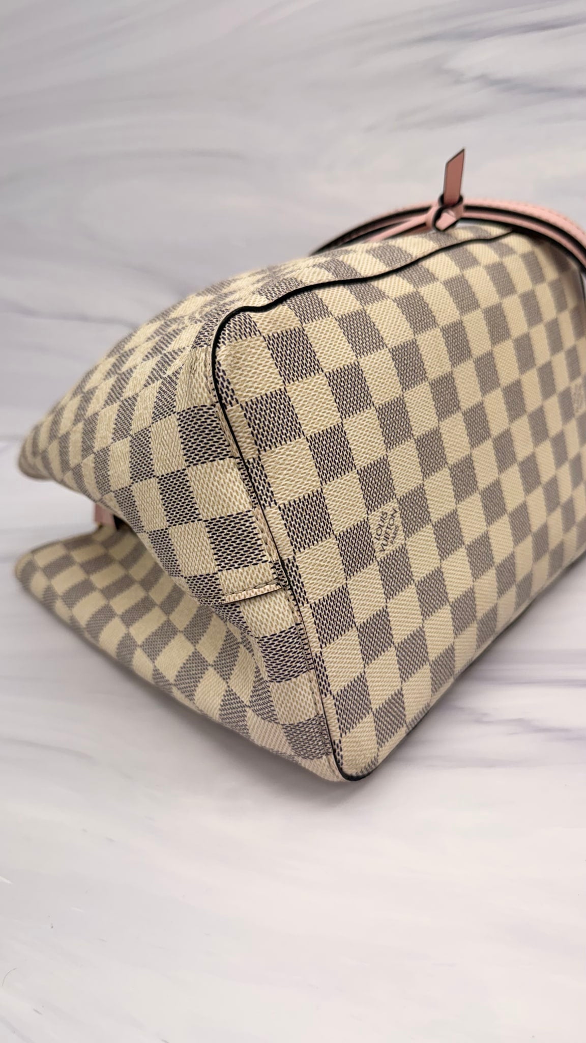 Louis Vuitton Damier Azur Pink Neo Noe MM Shoulder Bag 