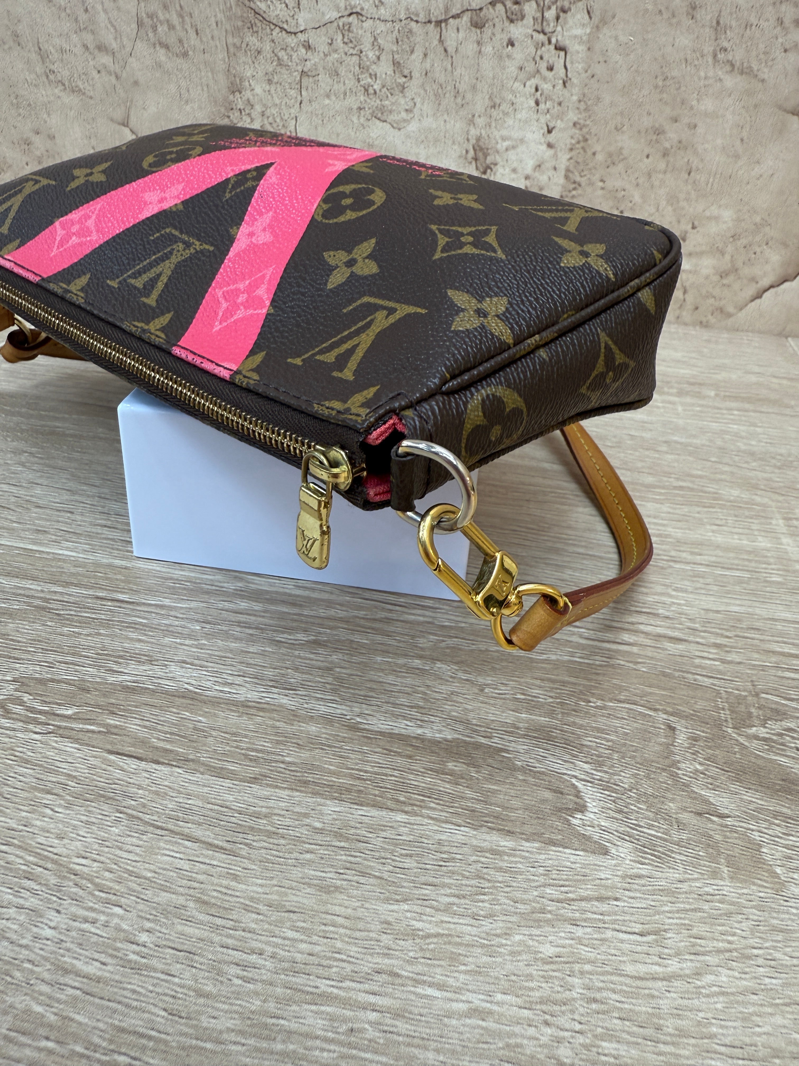 Louis Vuitton Monogram V Line Pochette Shoulder Bag