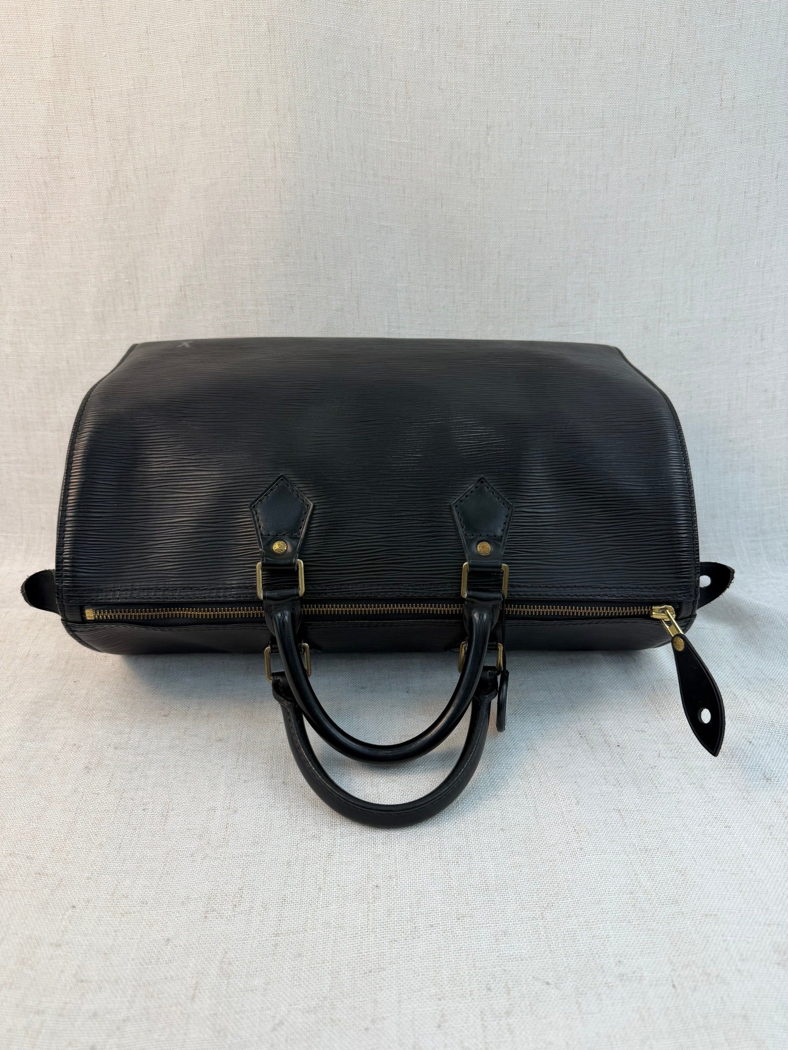 Louis Vuitton Black Epi Leather Speedy 35 Vintage Bag