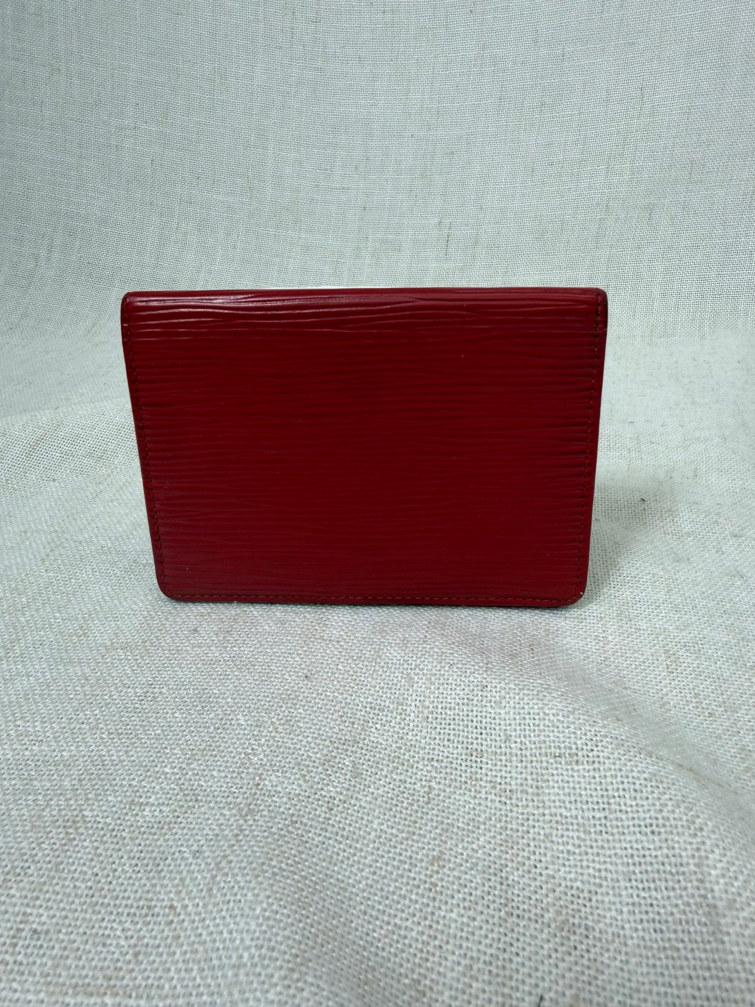 Louis Vuitton Red Epi Leather ID Card Case