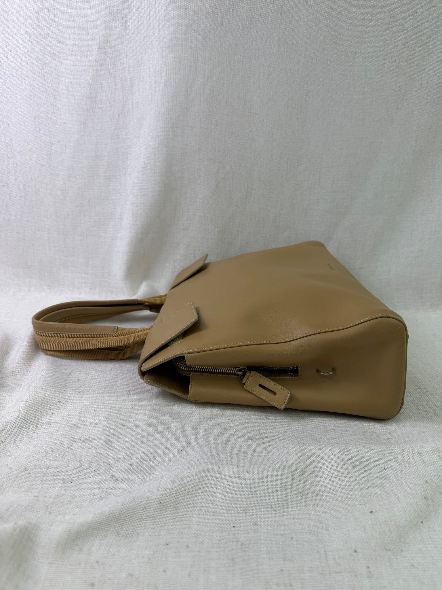 Prada Tan Leather Tote Bag