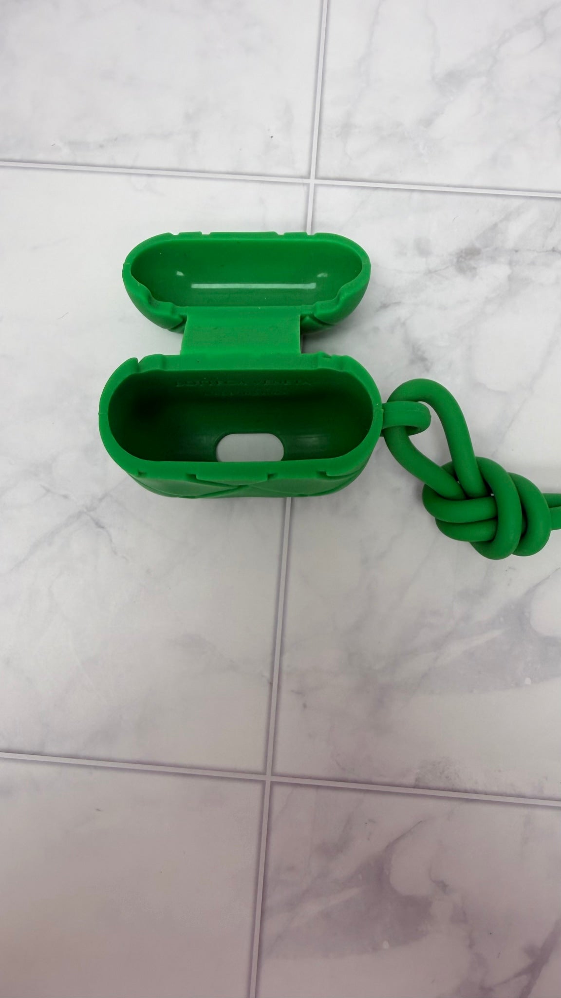 Bottega Veneta Green Rubber Parakeet AirPods Pro case