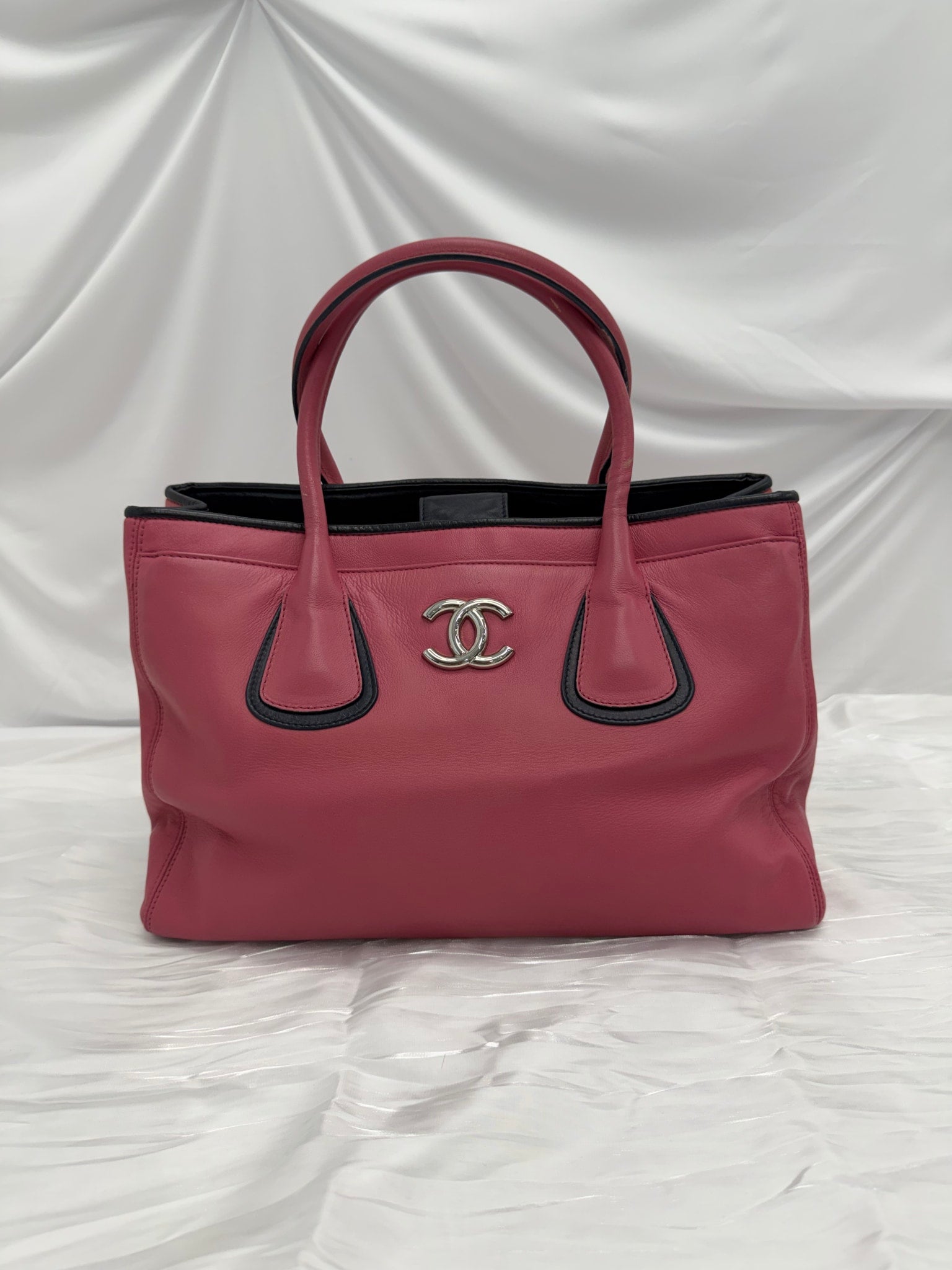 Chanel Pink Leather Executive Tote