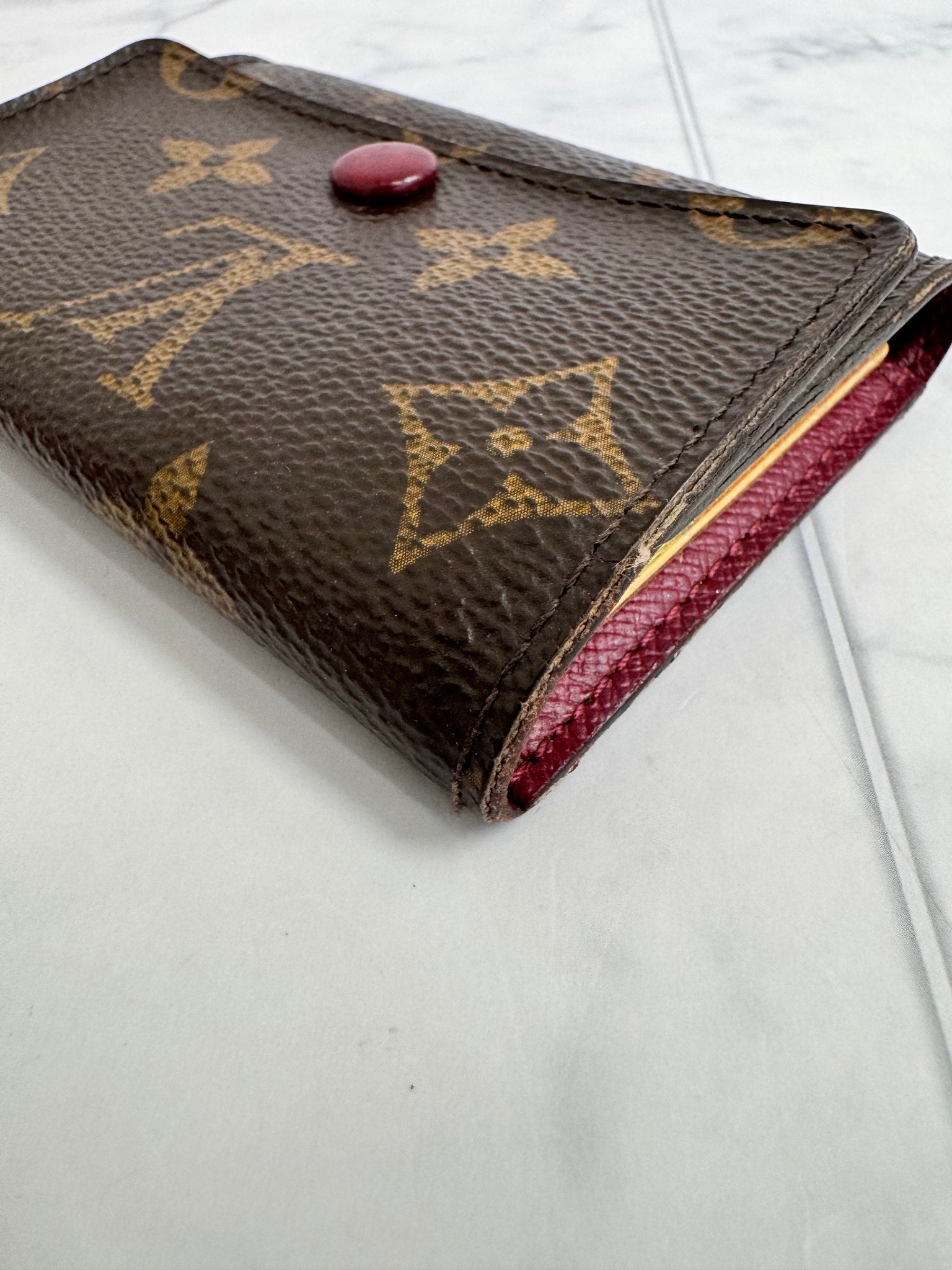 Louis Vuitton Monogram And Fuchsia 6 Key Holder