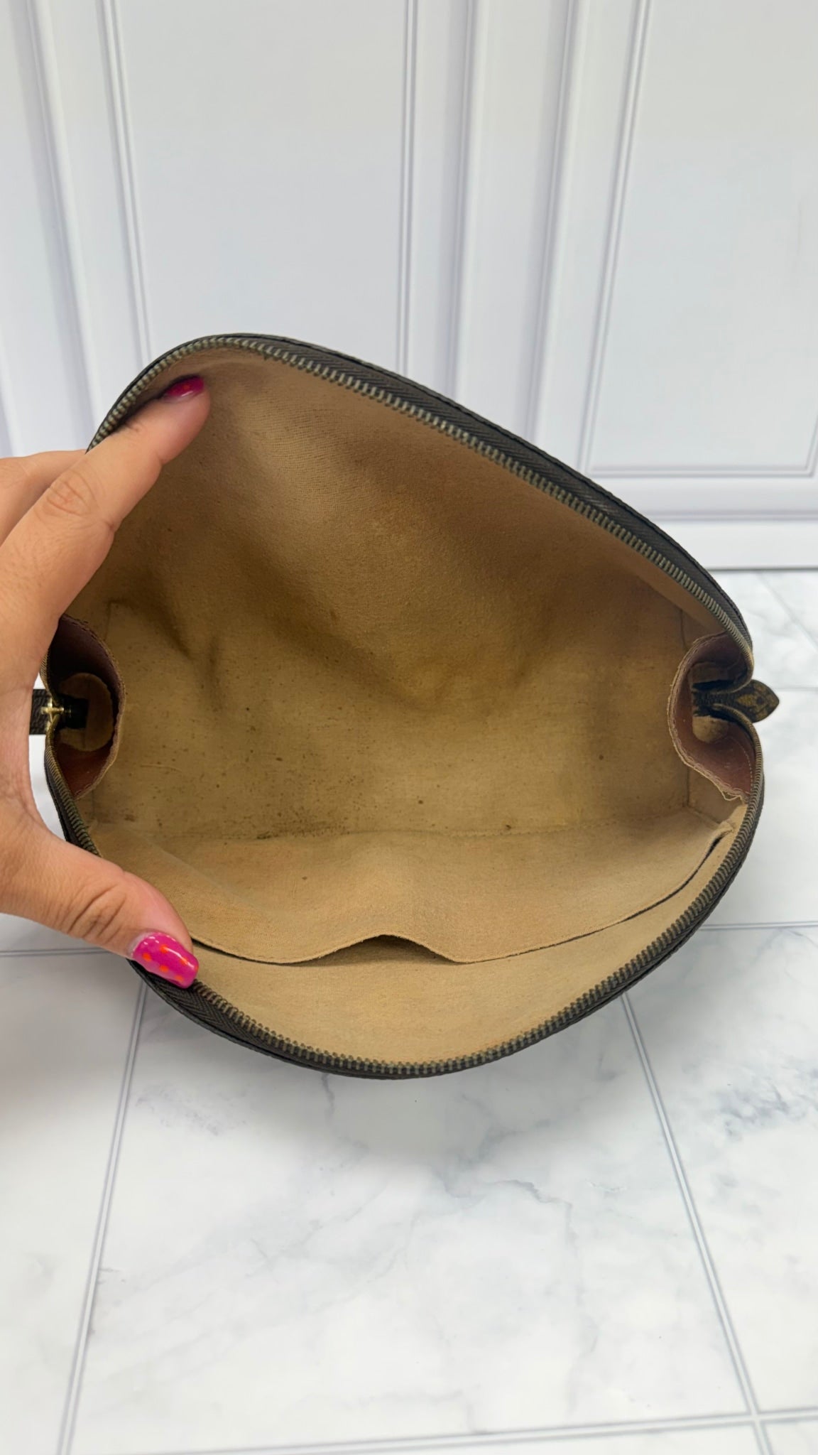 Louis Vuitton Monogram Half Moon Cosmetic Bag 