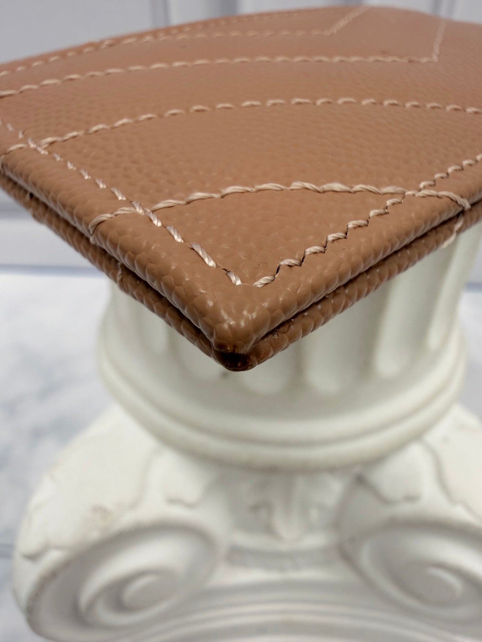 LIKE NEW - Saint Laurent YSL Nude Grain De Poudre Leather Cassandre Matelasse Card Case 