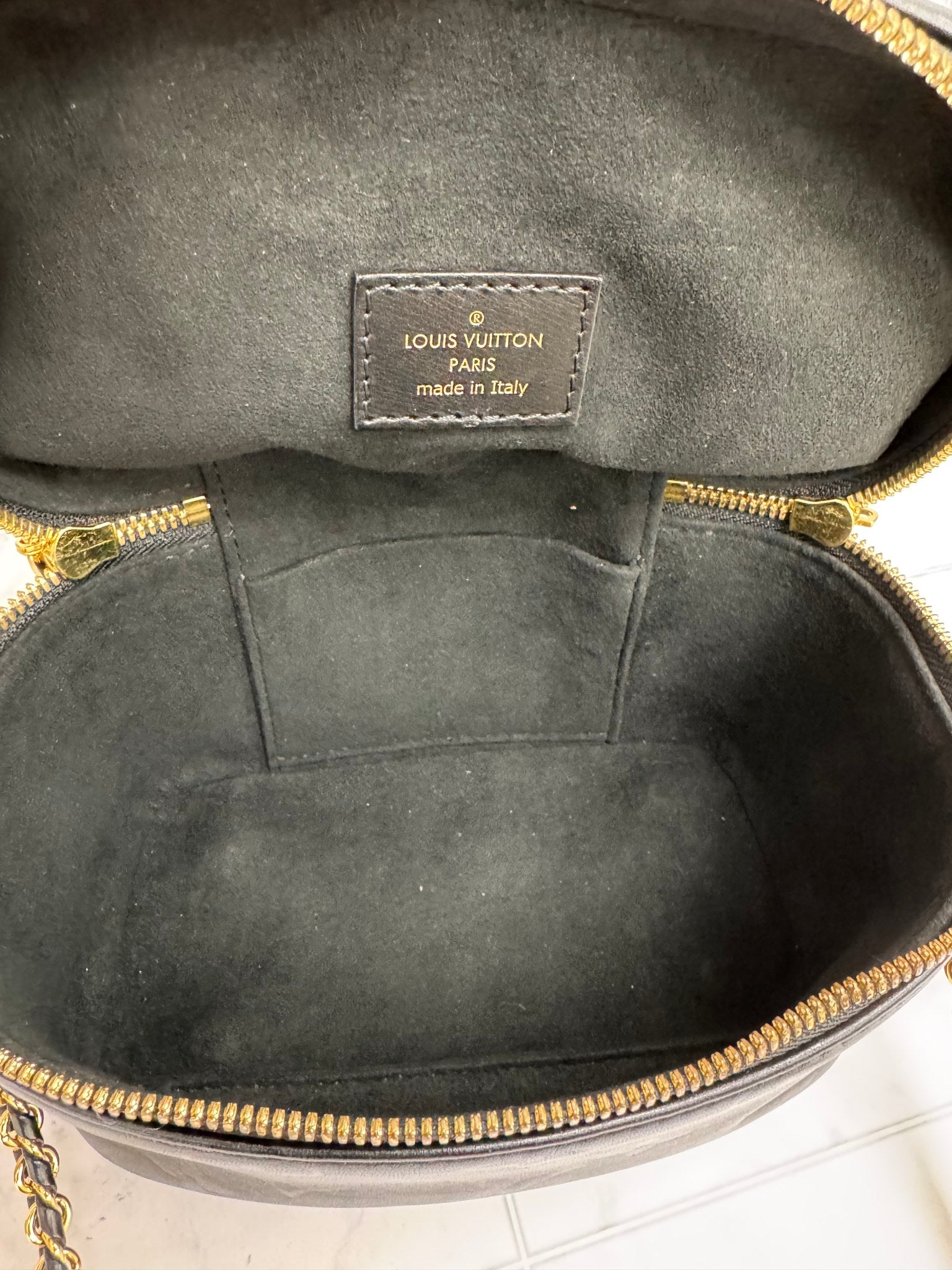 Louis Vuitton Black Monogram PM Vanity Bag
